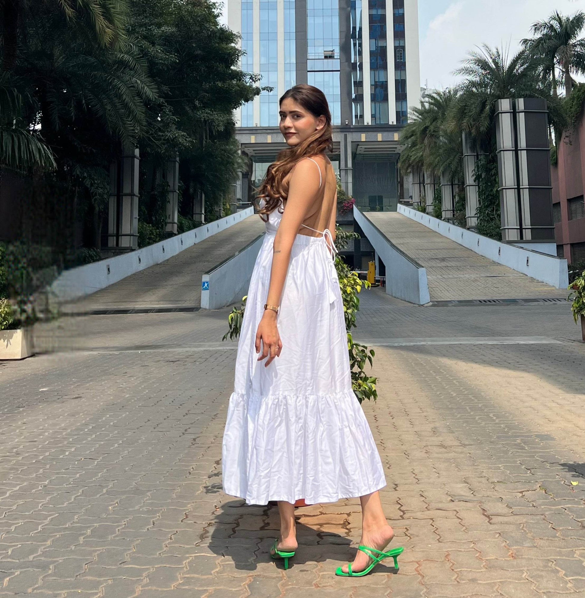 Vanilla Pure Cotton Maxi Dress - That Gal