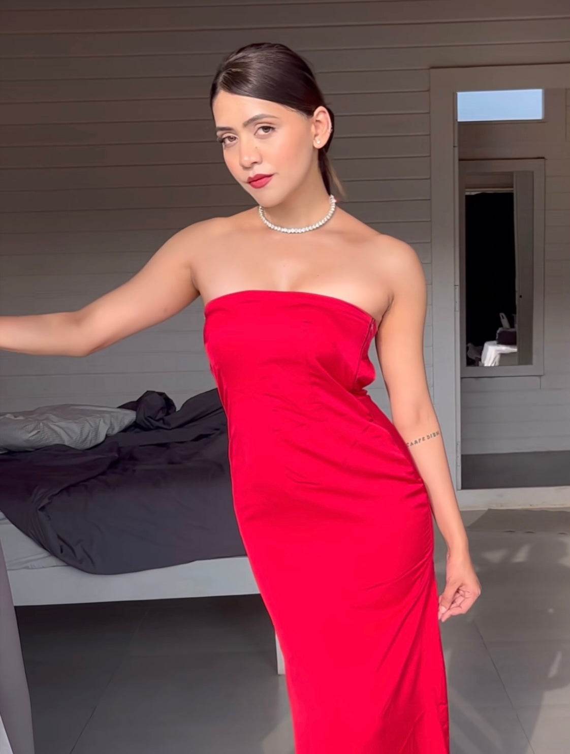 Rose Maxi Dress - Royal Red - That Gal