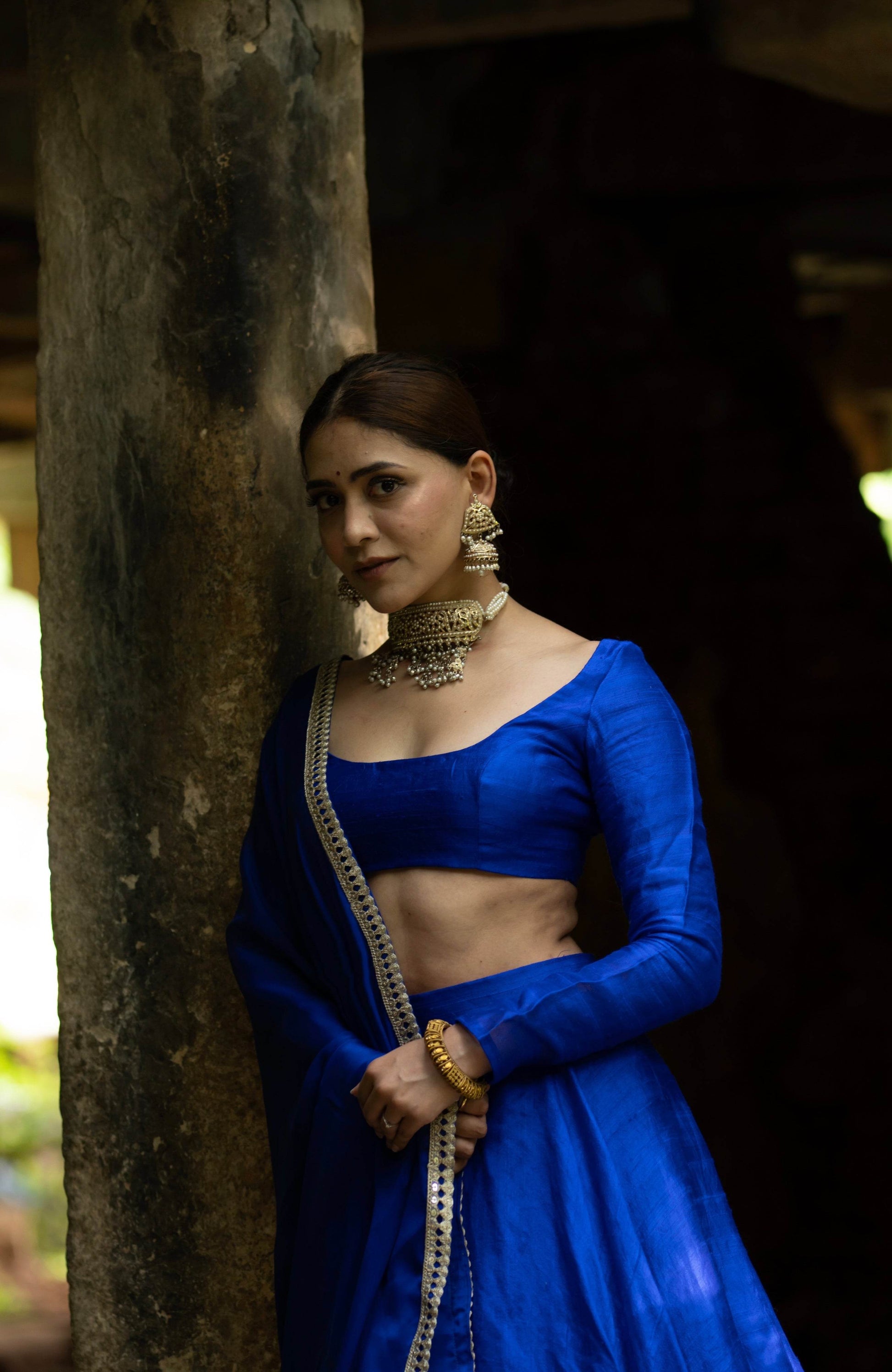 Royal Blue Lehenga - That Gal
