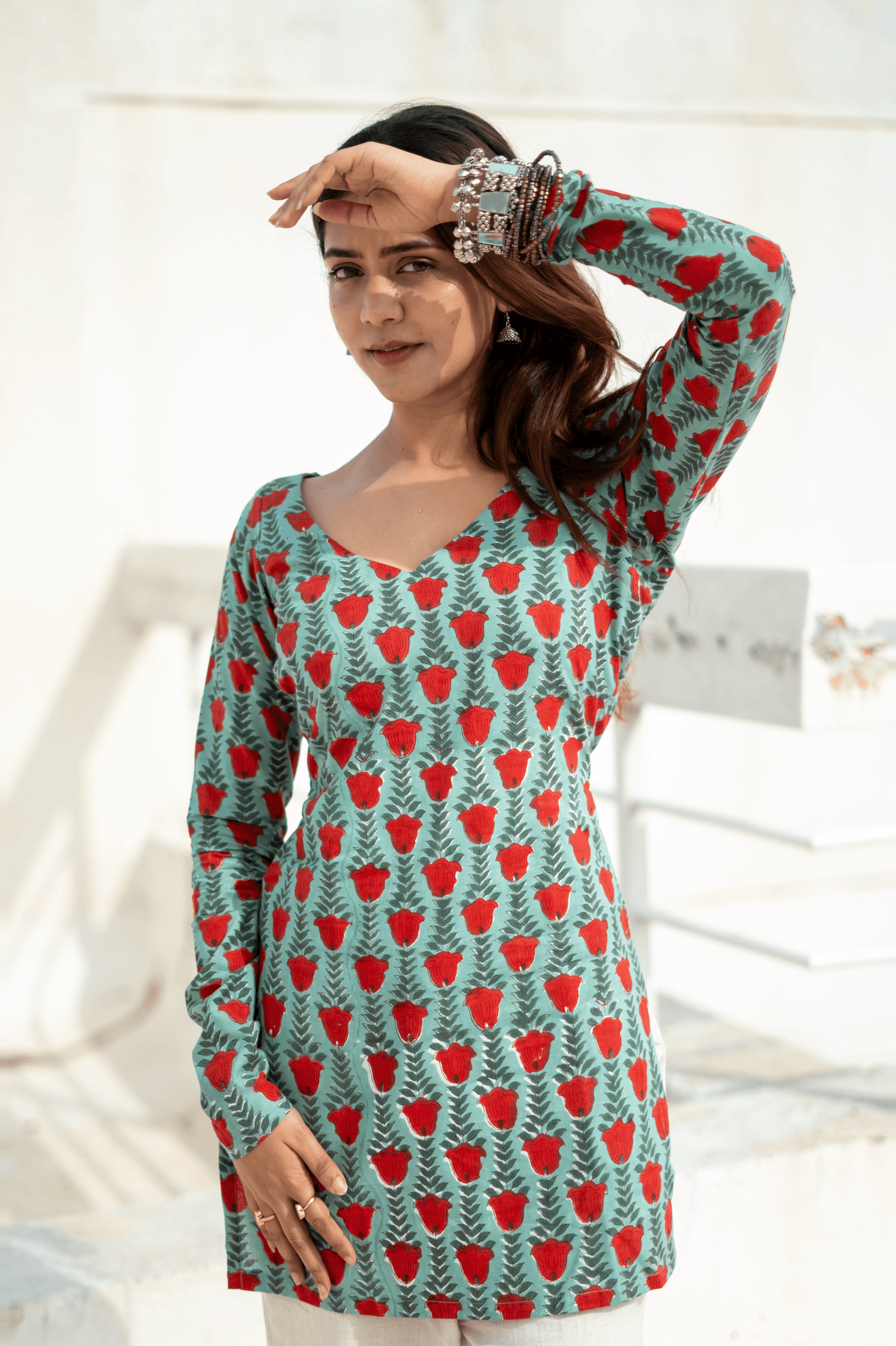 Mayrakhee Bagru Print Kurti - That Gal