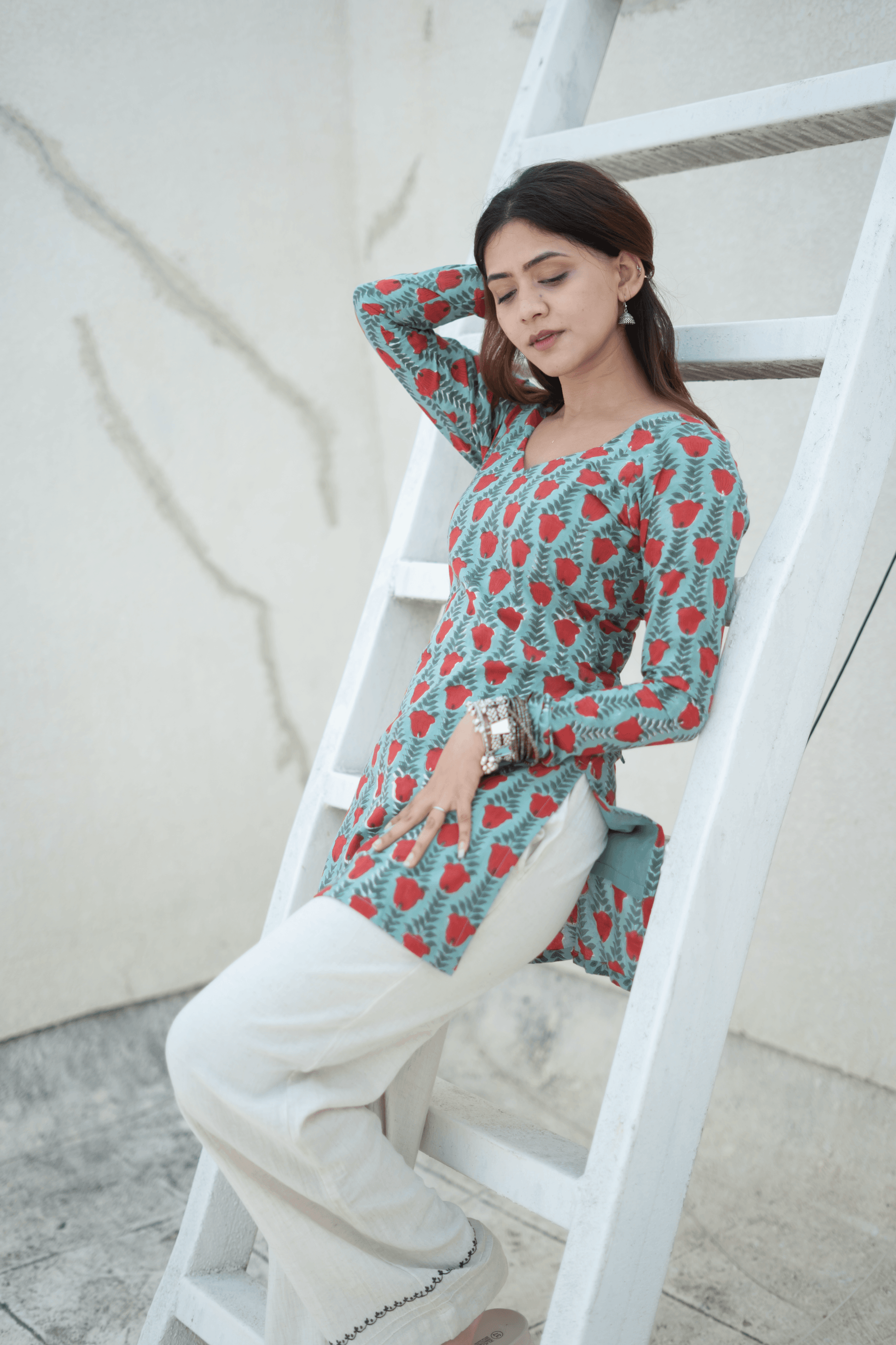 Mayrakhee Bagru Print Kurti - That Gal