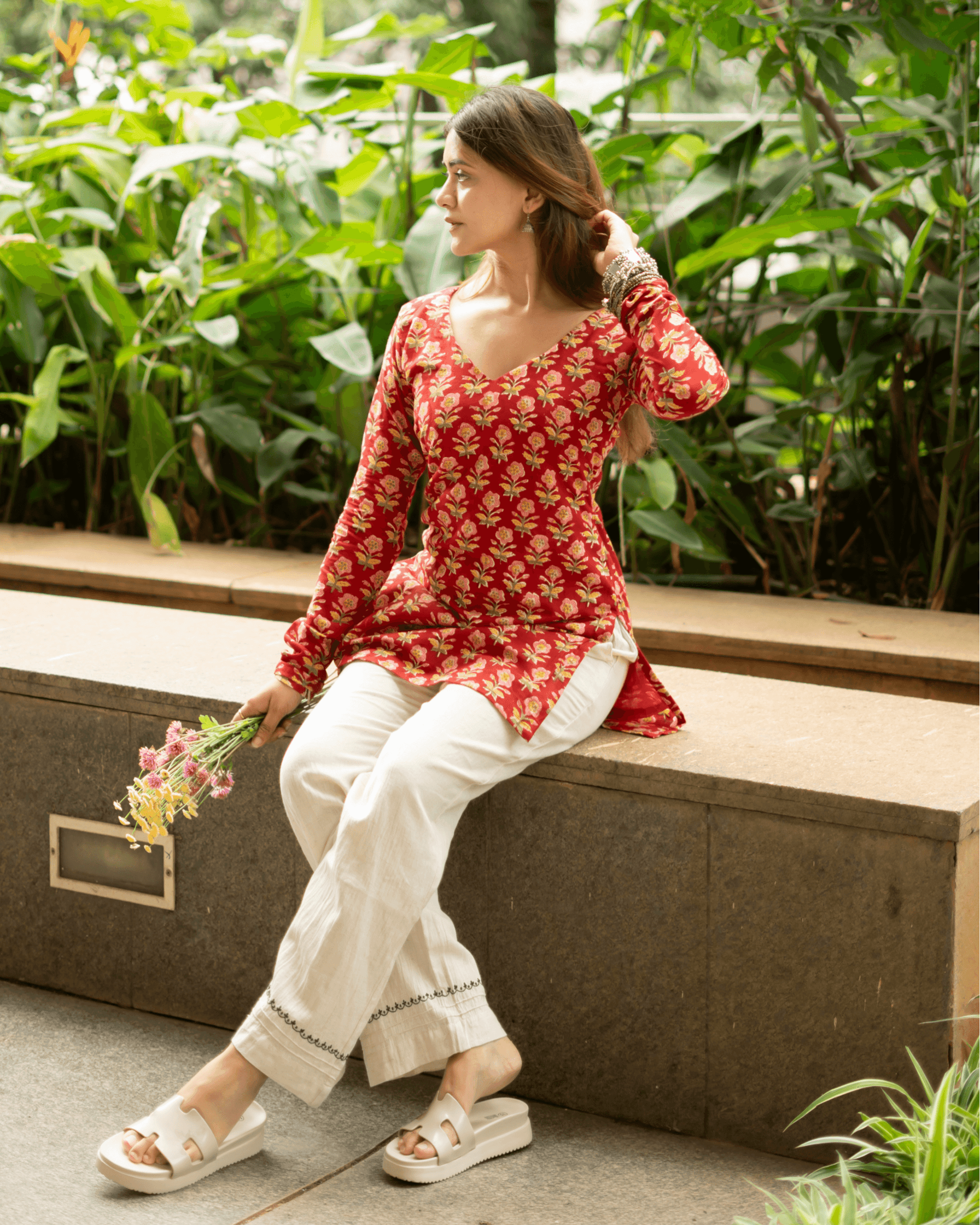 Kumkum Bagru Print Kurti - That Gal