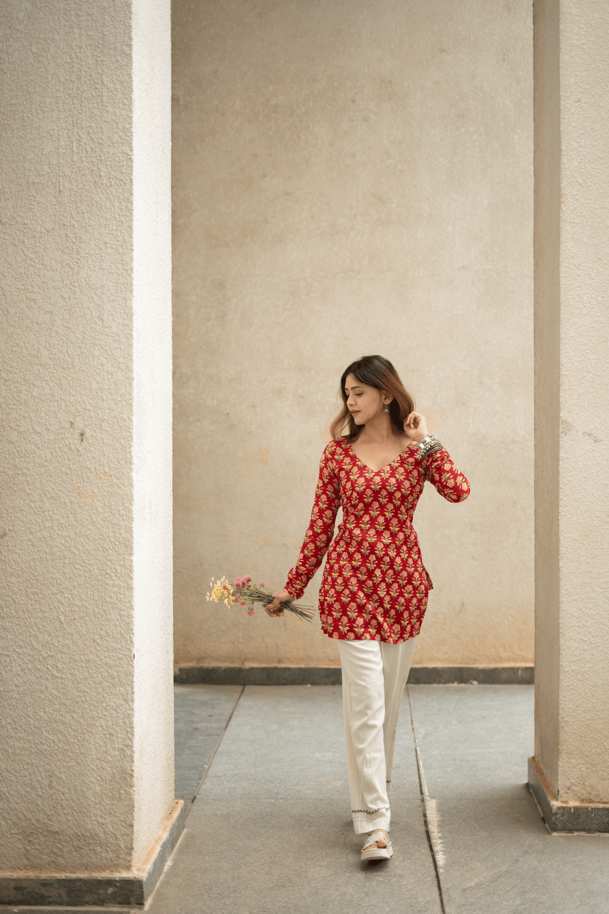 Kumkum Bagru Print Kurti - That Gal