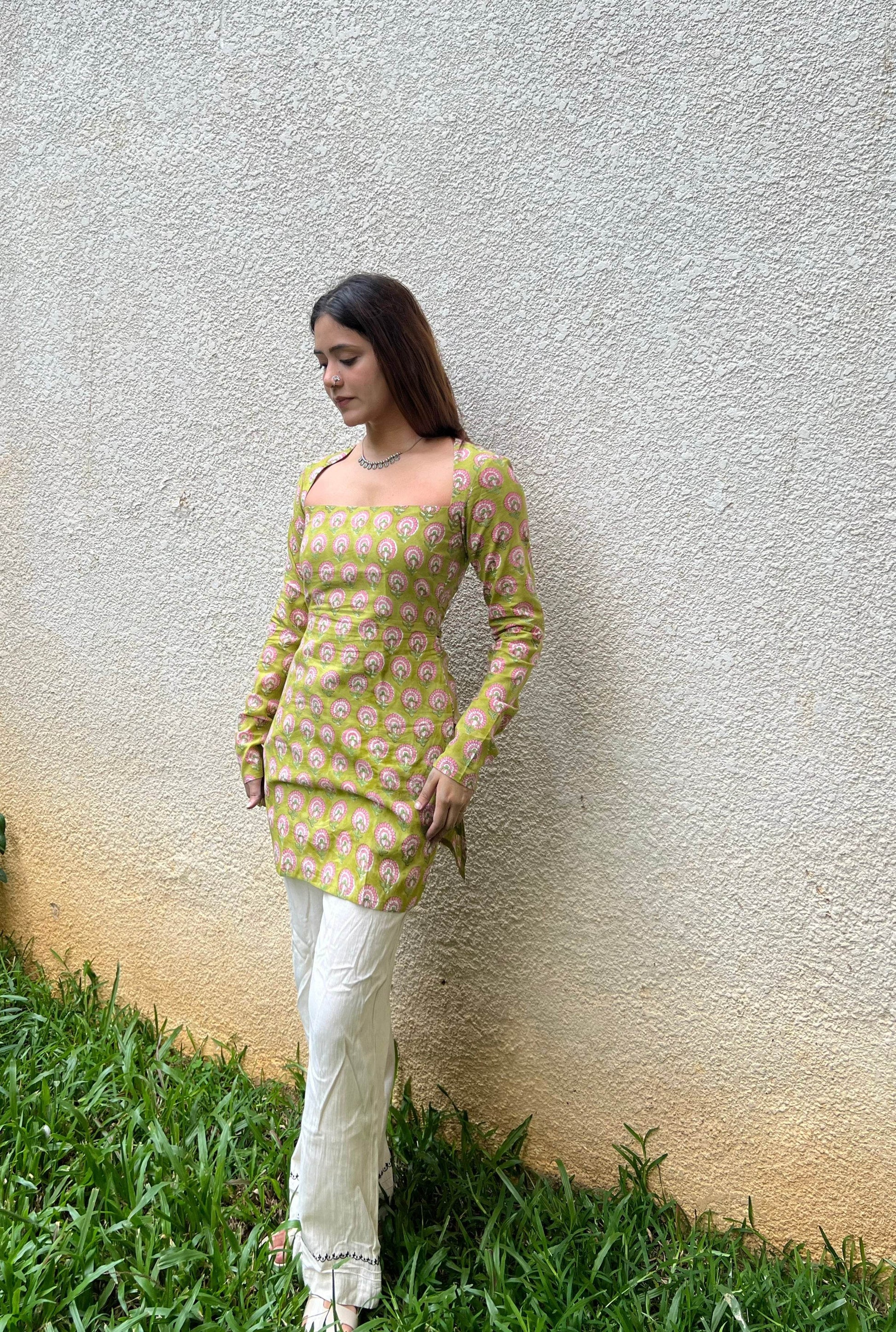 Mishka Hand Block Printed Kurti - That Gal