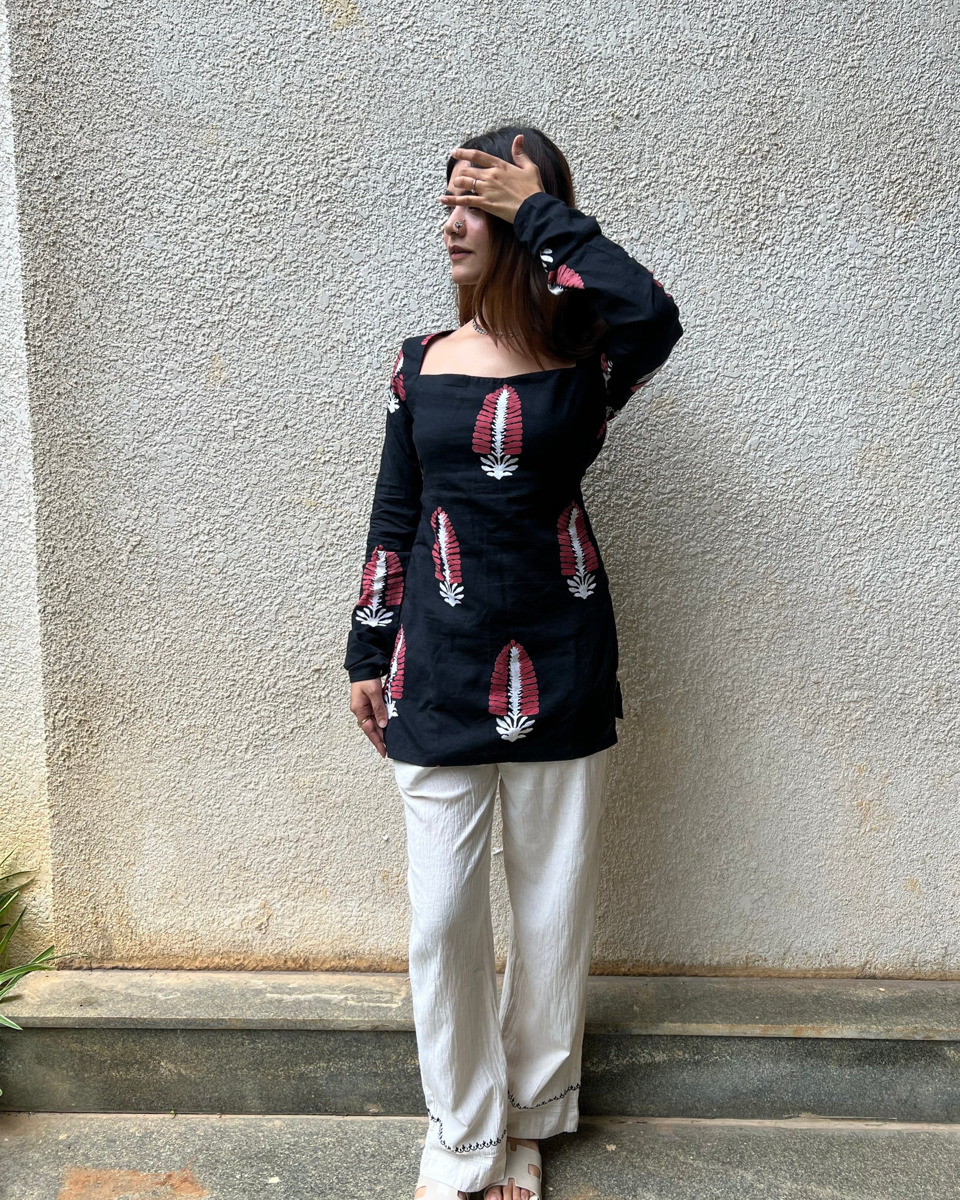 Tarini Bagru Hand Block Print Kurti