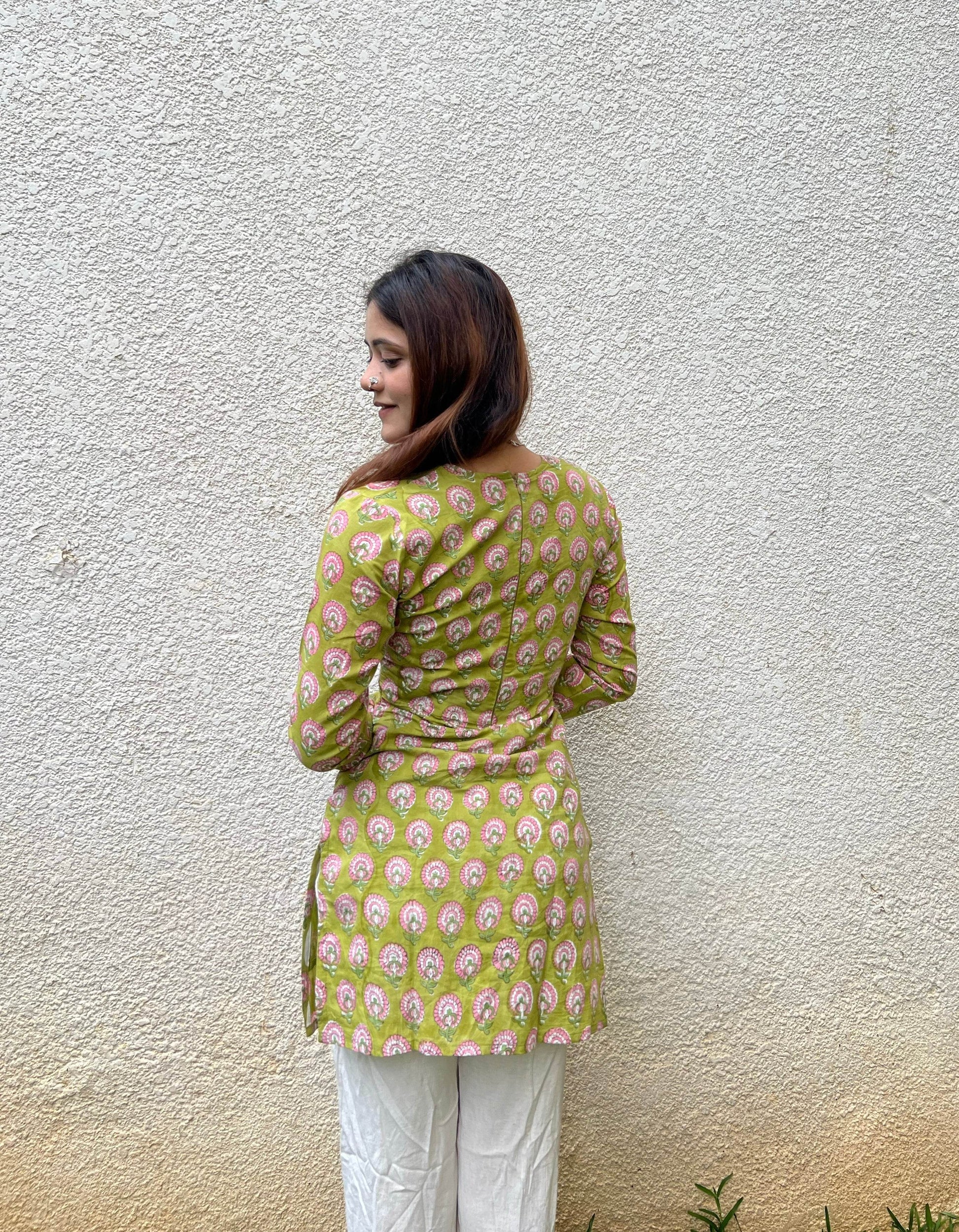 Mishka Hand Block Printed Kurti - That Gal