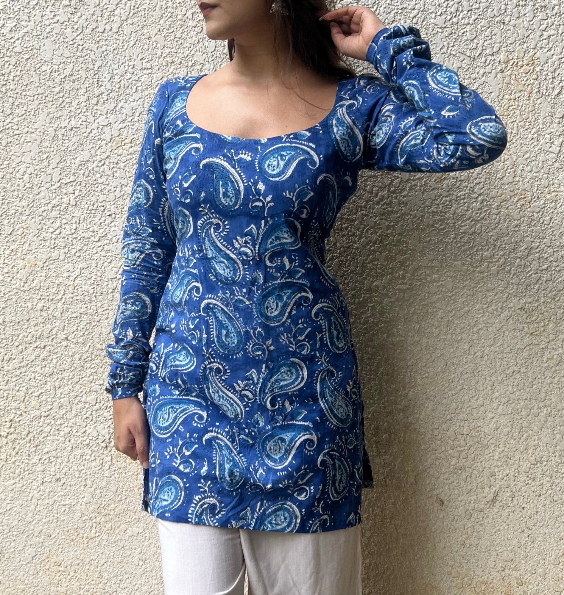 Anika Hand Block Printed Kurti
