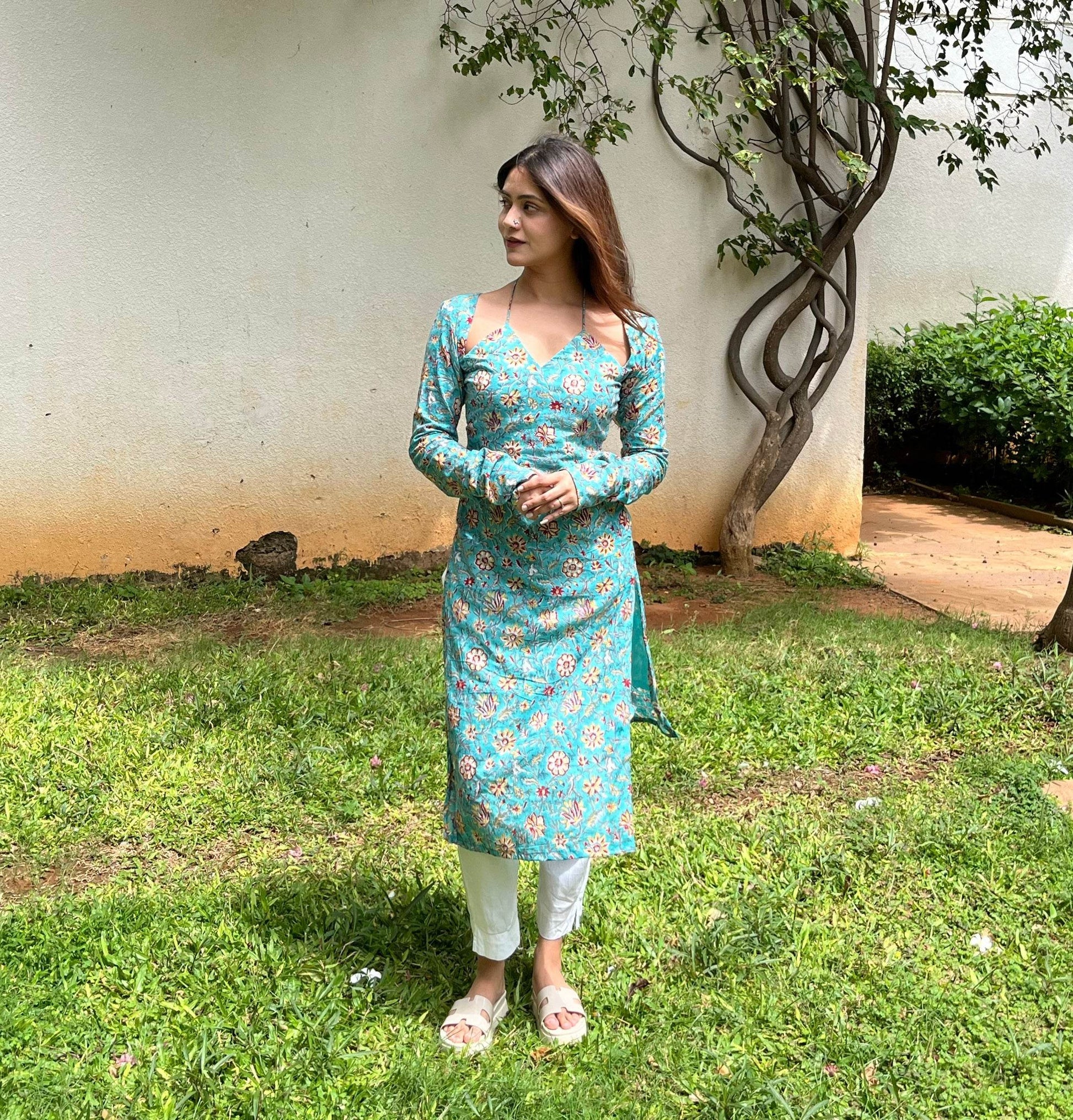 Aarohi Bagru Print Long Kurti - That Gal