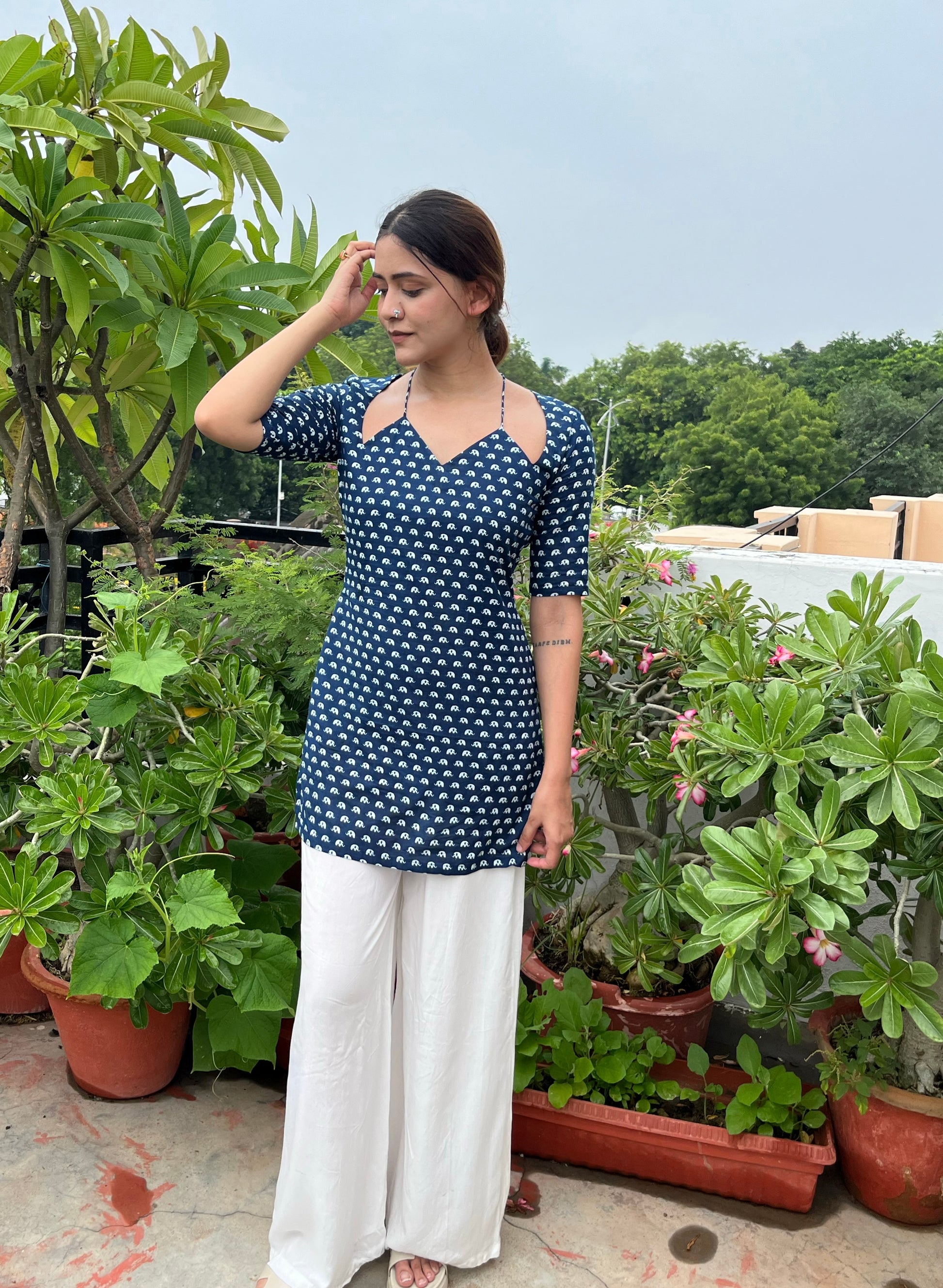 Aavya Bagru Print Kurti