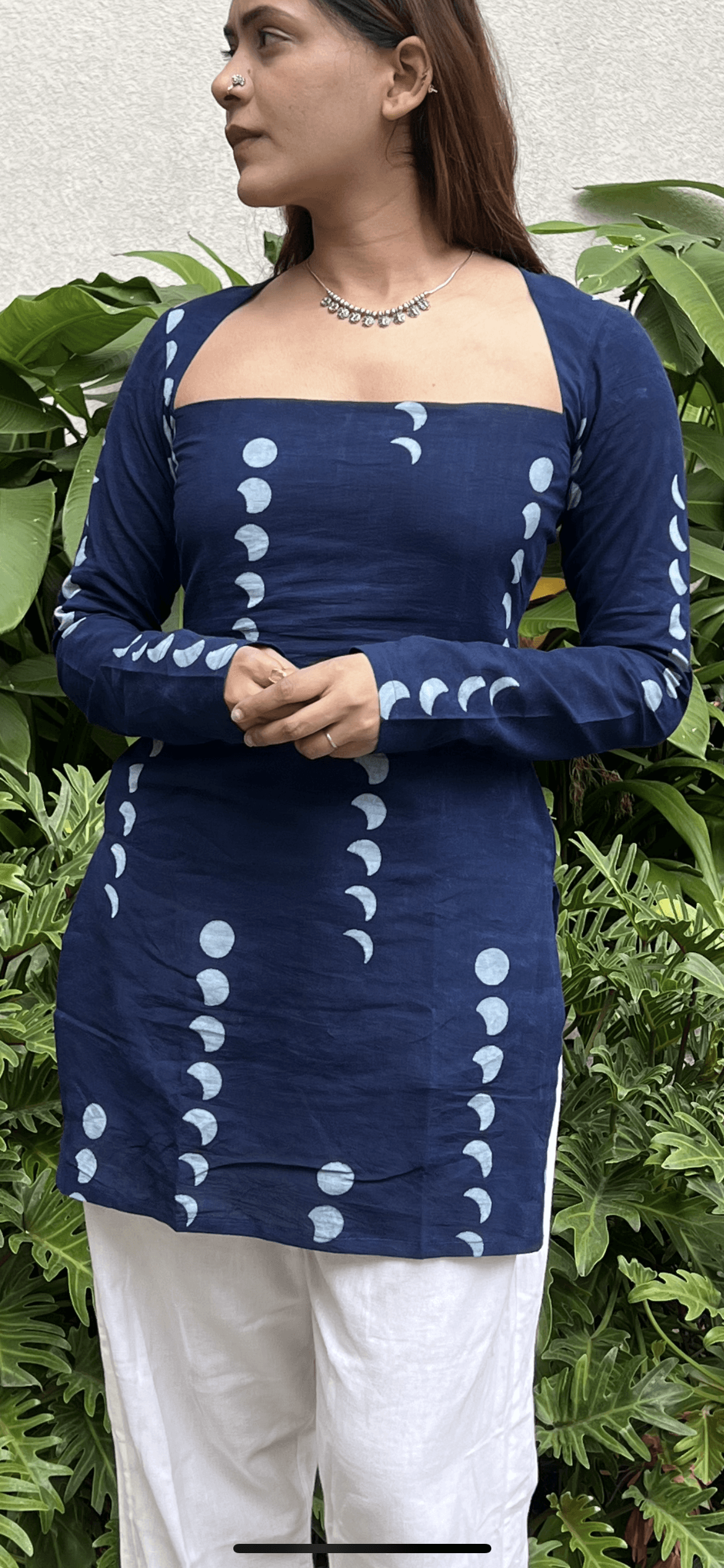 Anaira Indigo Hand Block Printed Kurti - That Gal