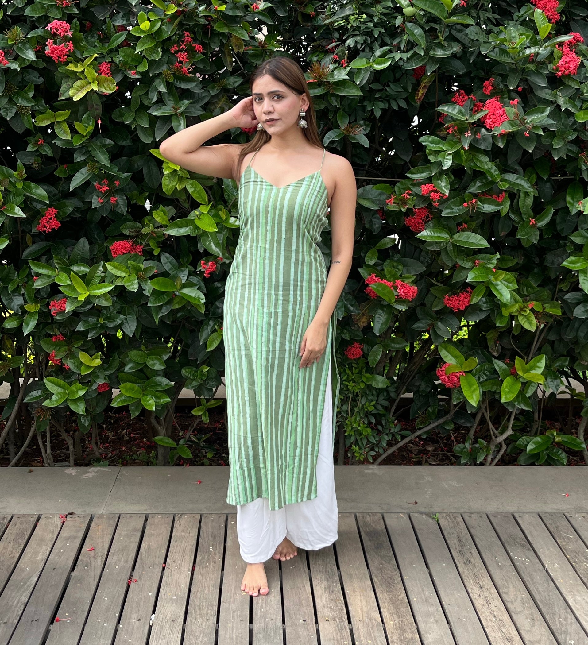 Maahira Dabu Print Corset Kurti