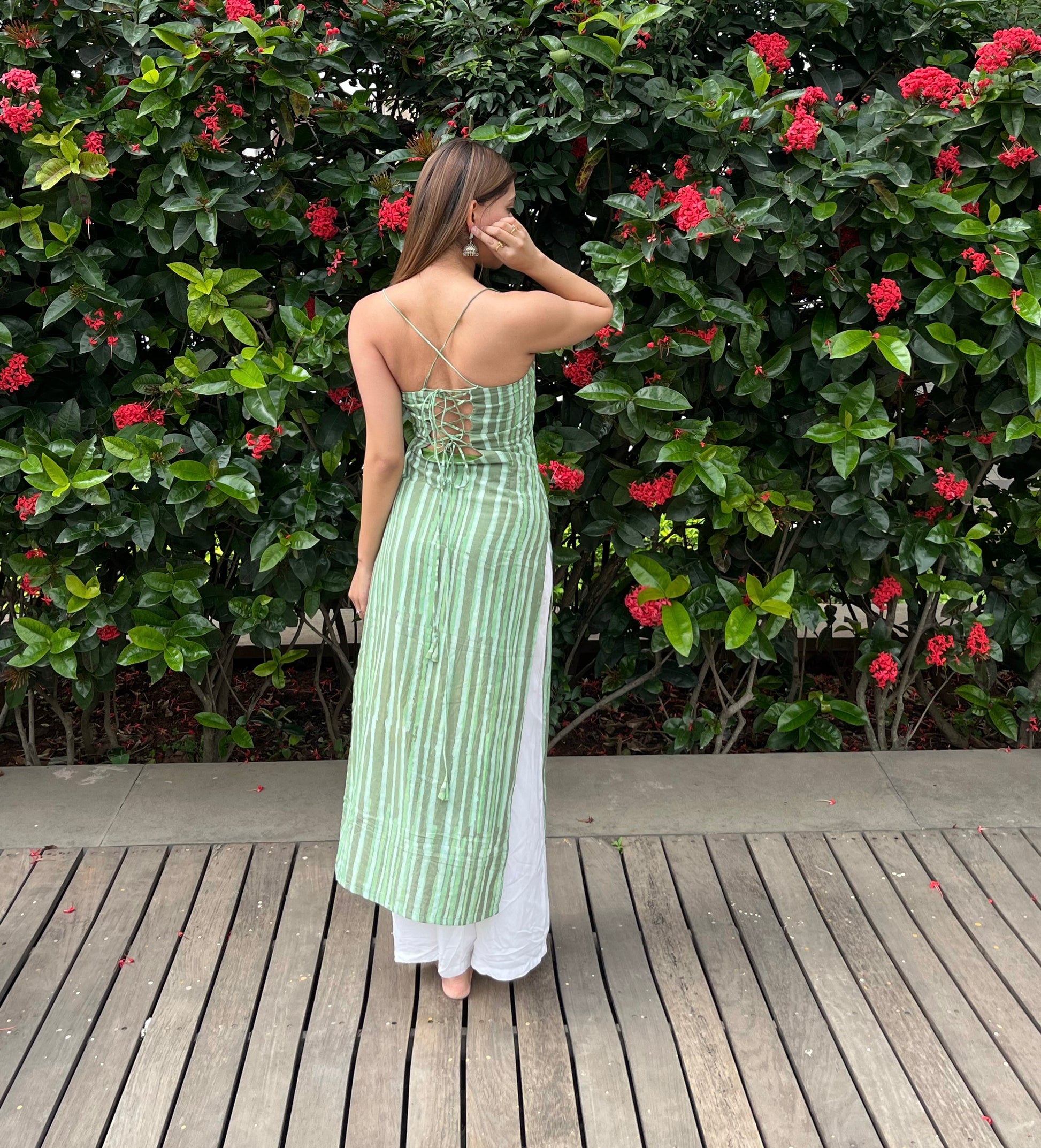 Maahira Dabu Print Corset Kurti