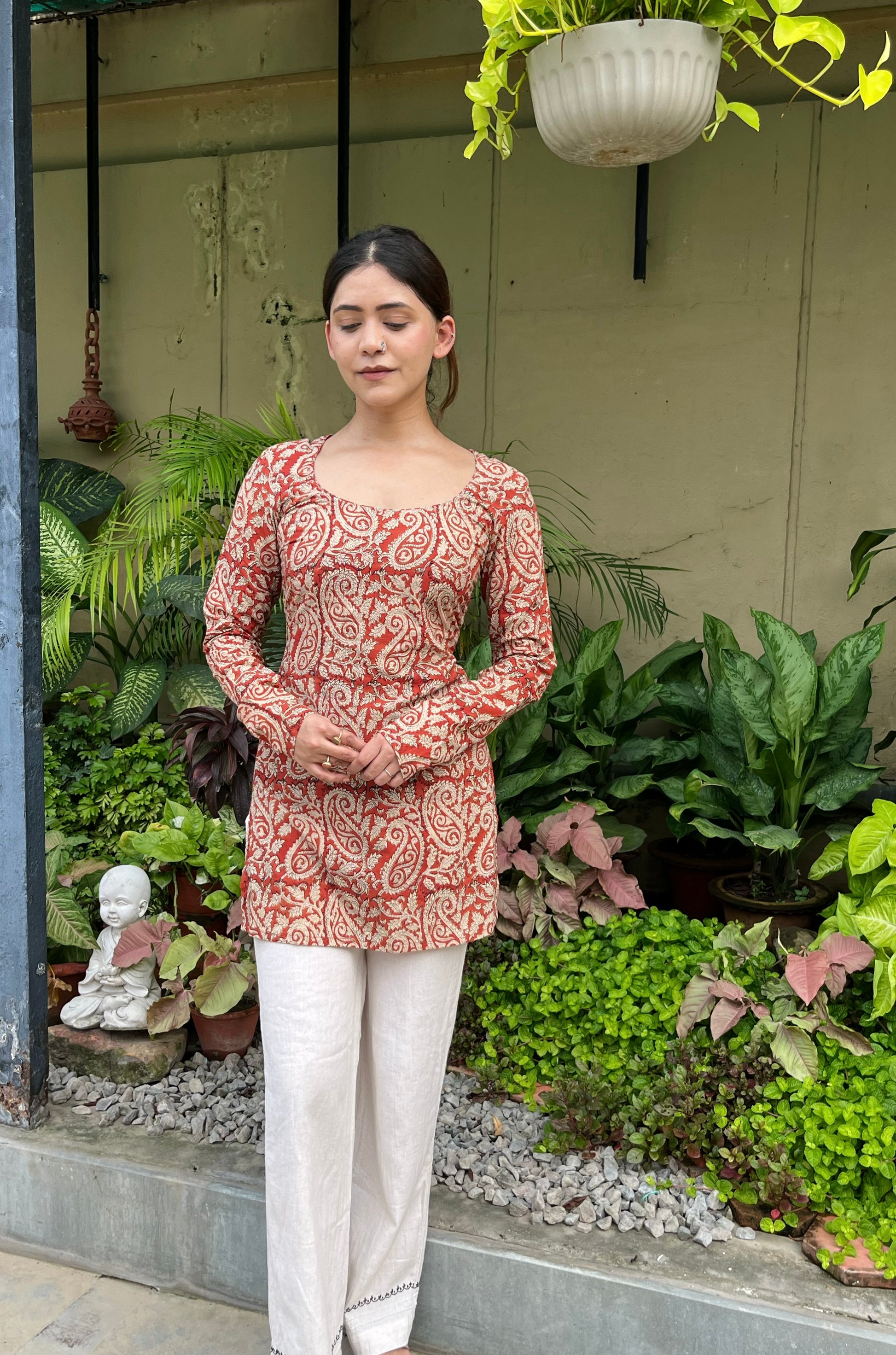 Maya Bagru Print Kurti