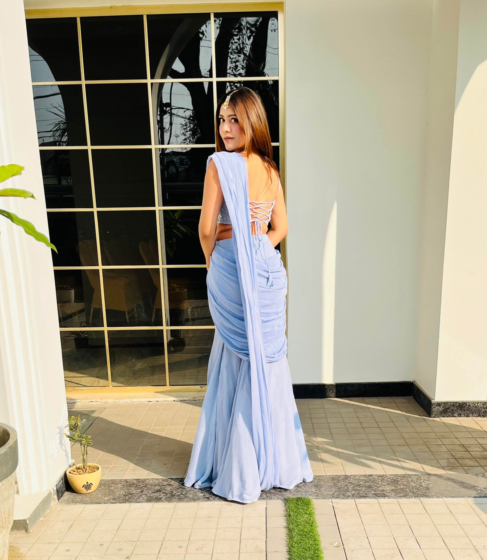 Amna Pre-Draped Saree Set - That Gal