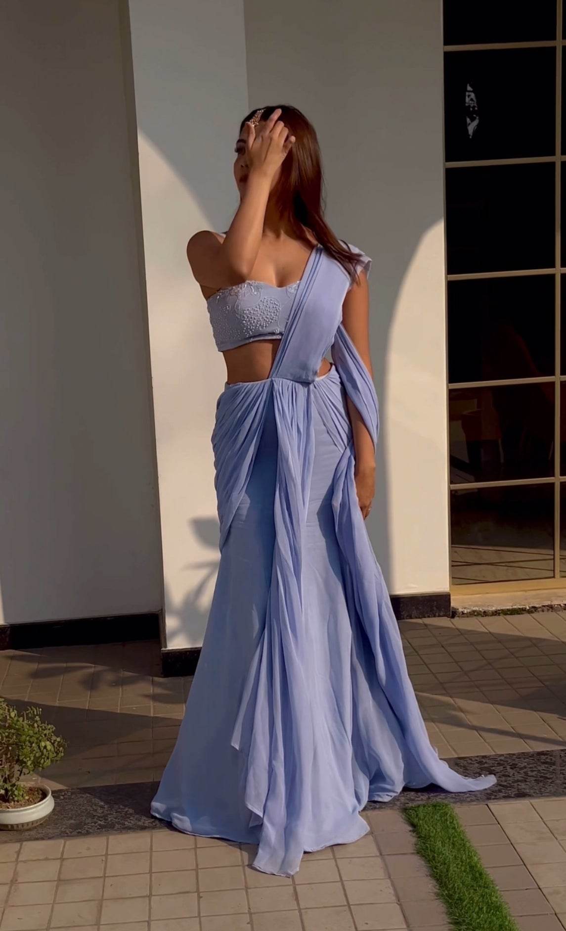 Amna Pre-Draped Saree Set - That Gal