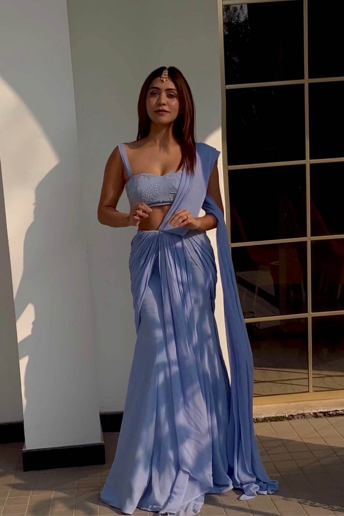 Amna Pre-Draped Saree Set - That Gal