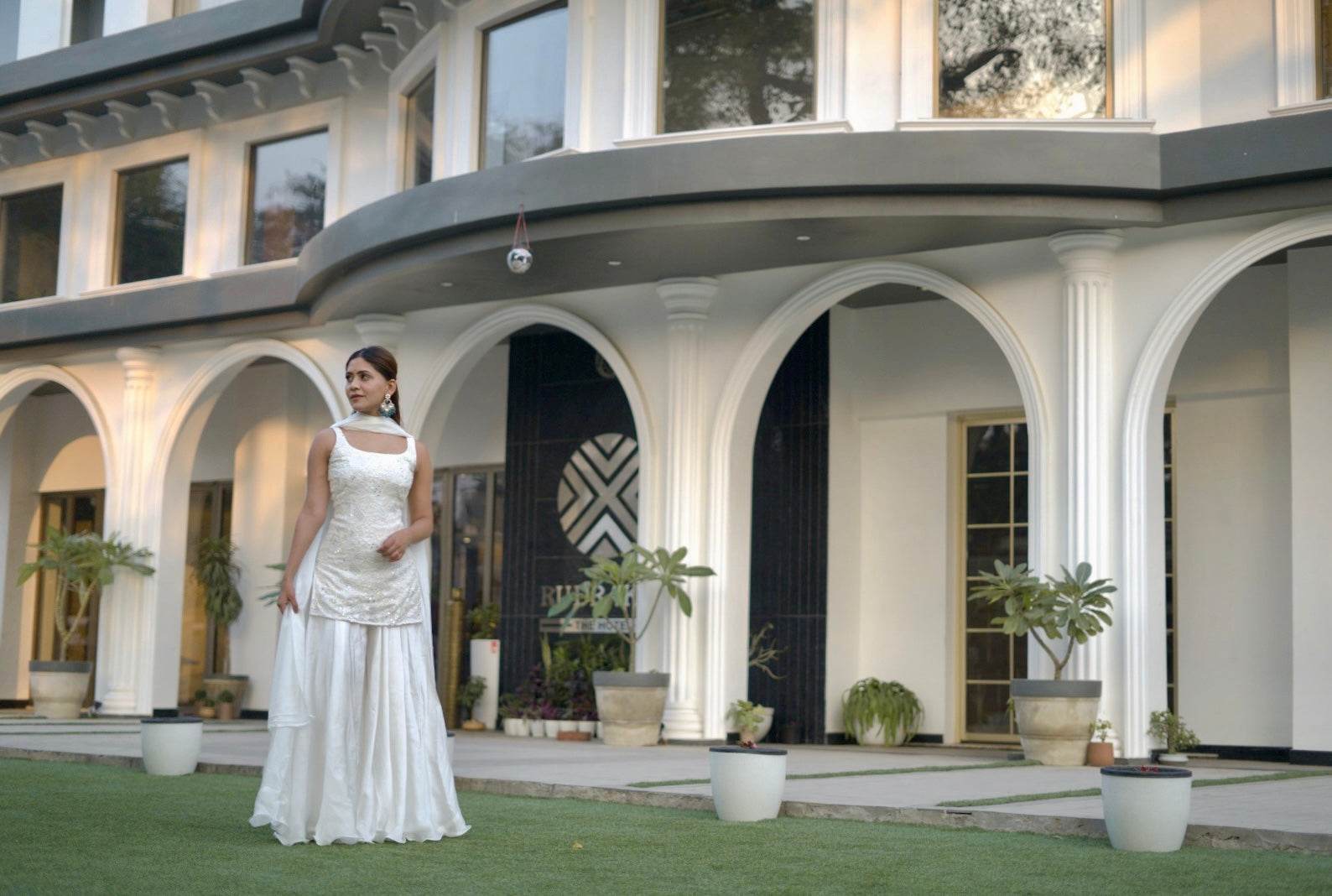 Maira Off-White Sharara Set - That Gal