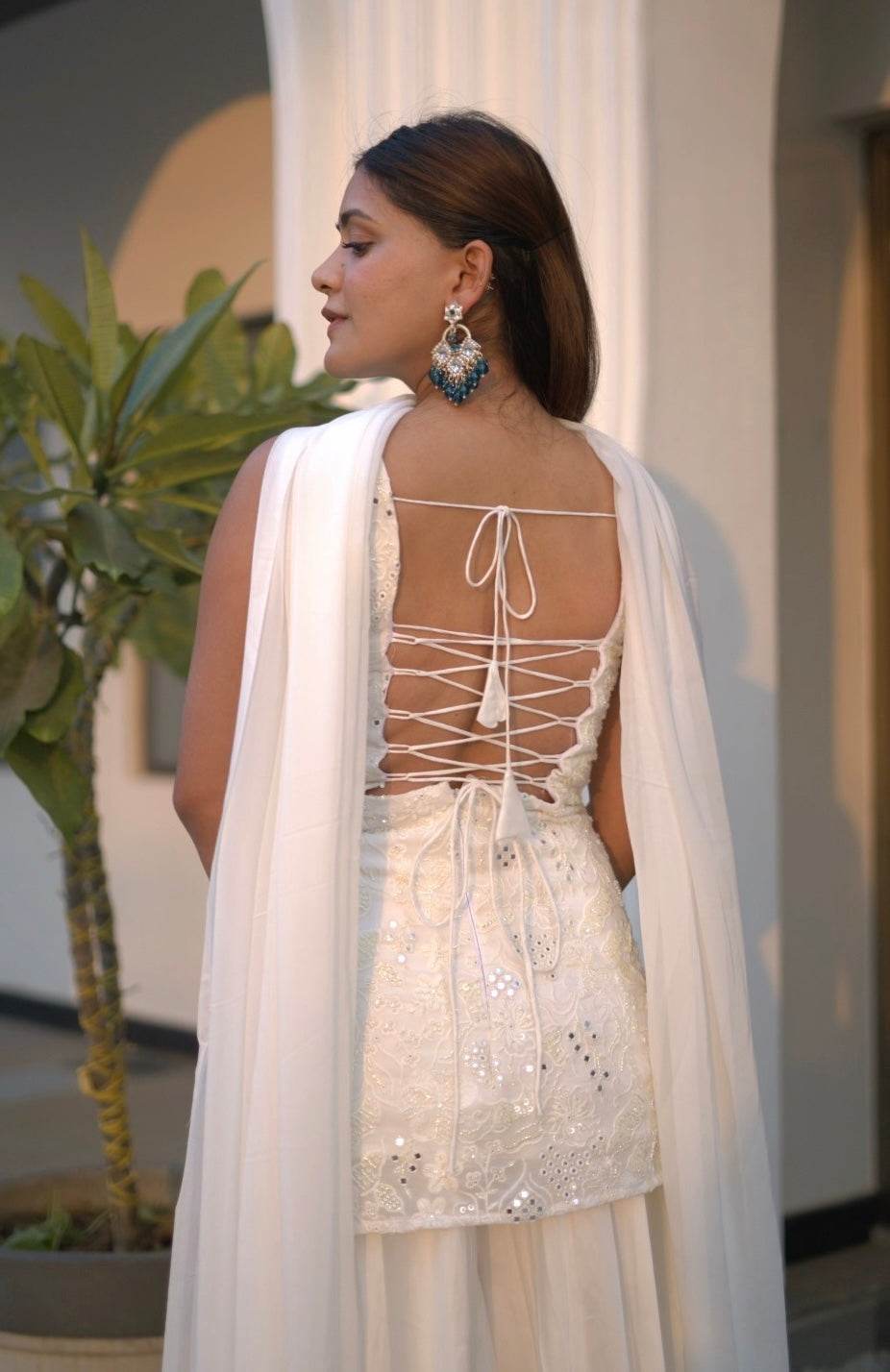 Maira Off-White Sharara Set - That Gal