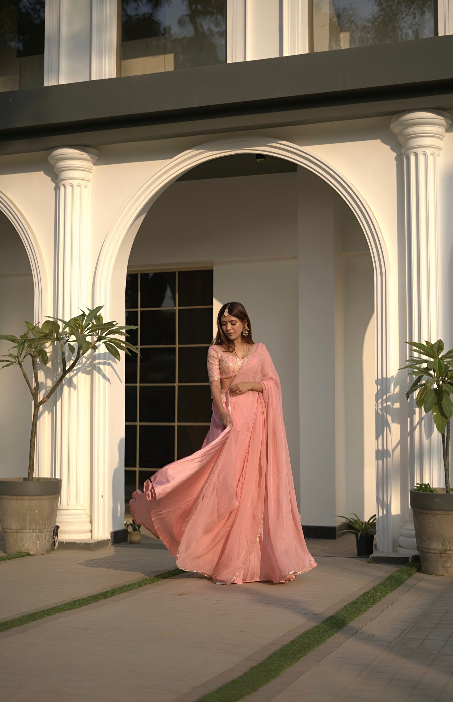 Aavya Lehenga Set - Light Pink