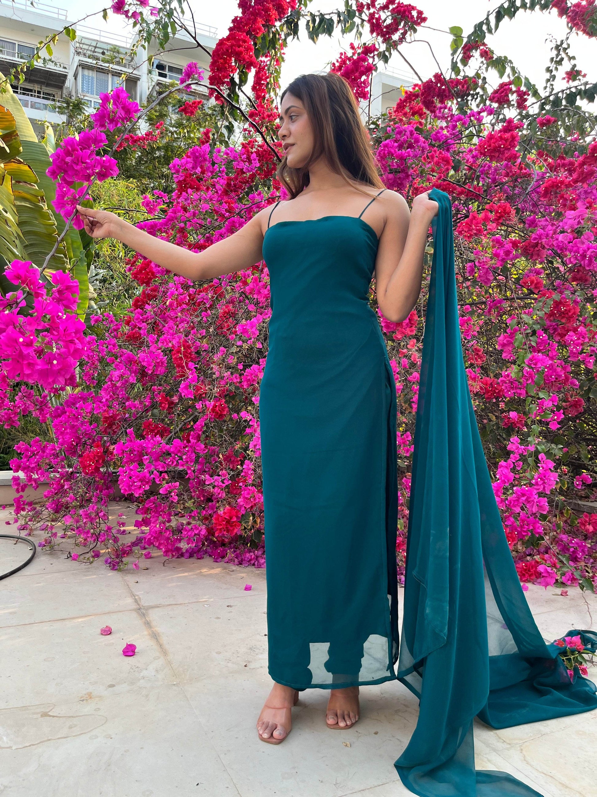 Tina Suit Set - Teal - That Gal