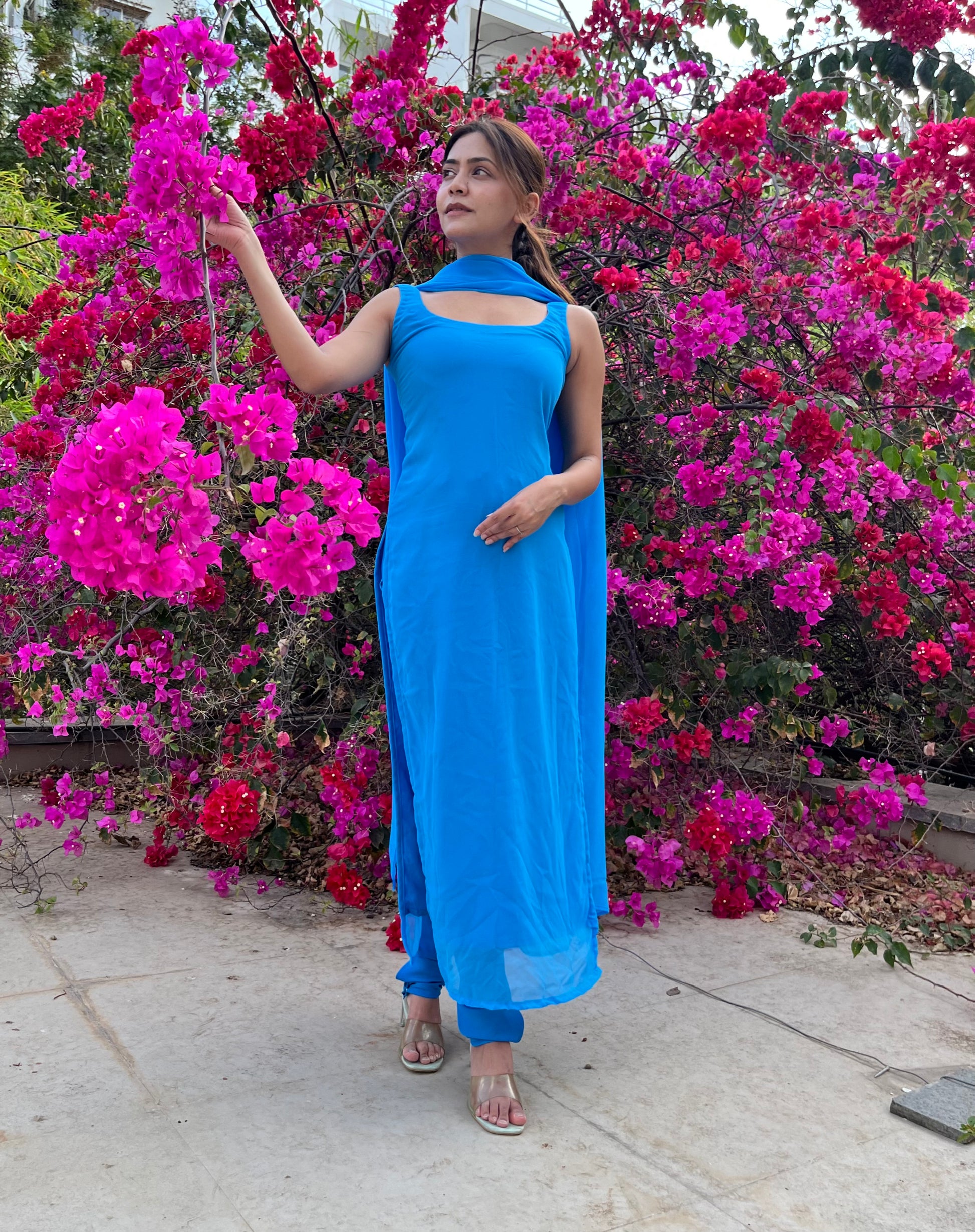 Megha Suit Set - Firozi - That Gal