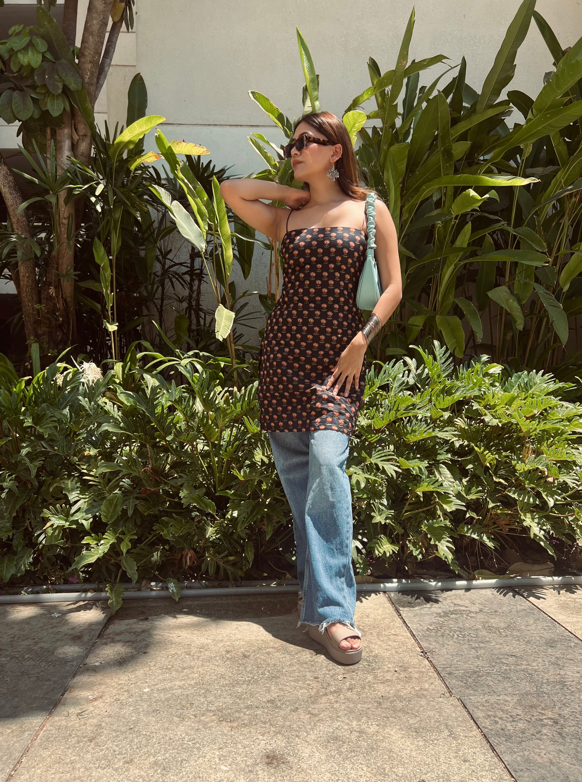 Naina Noodle Strap Corset Kurti - That Gal