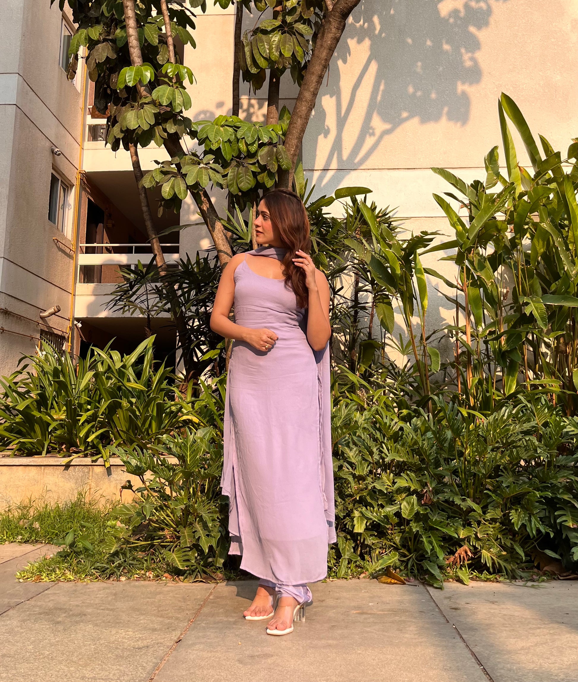 Anjali Suit Set - Lilac - That Gal