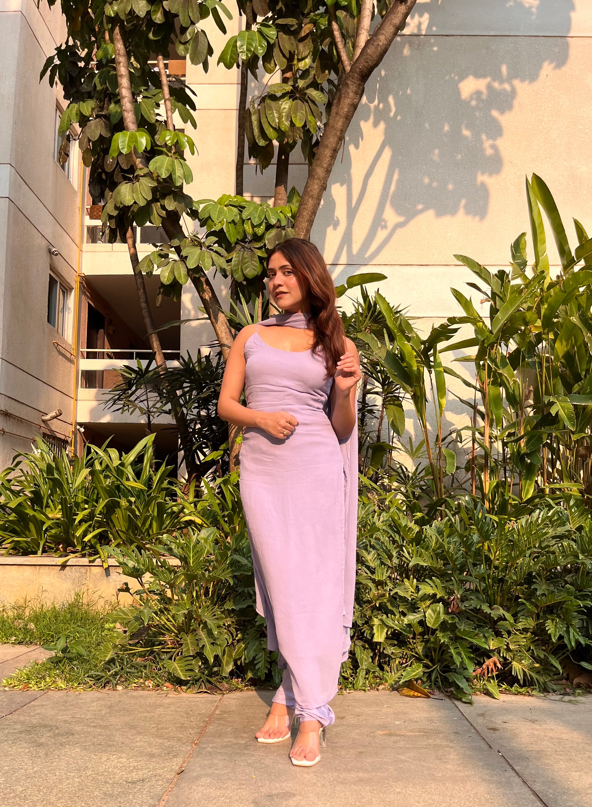 Anjali Suit Set - Lilac - That Gal