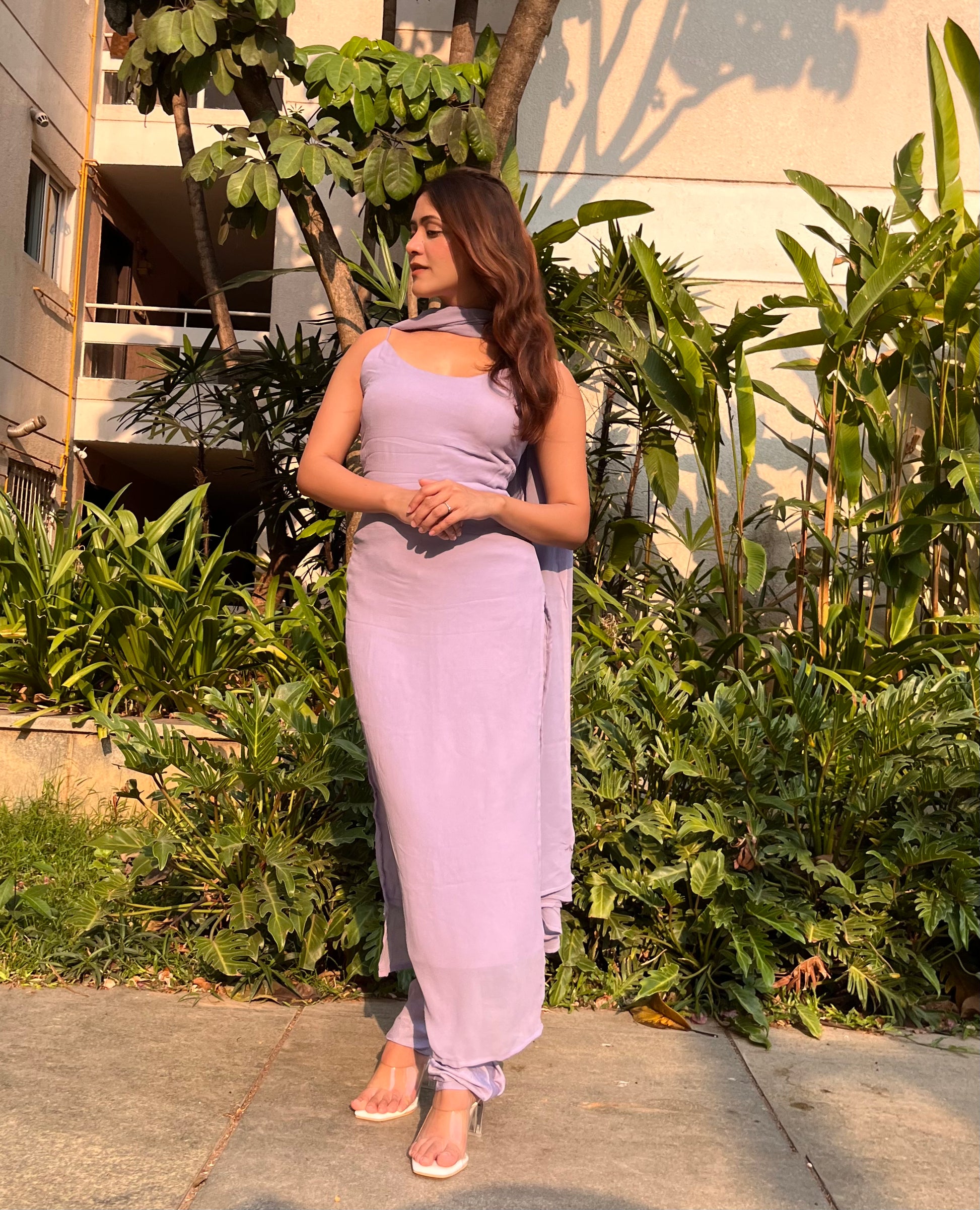 Anjali Suit Set - Lilac - That Gal