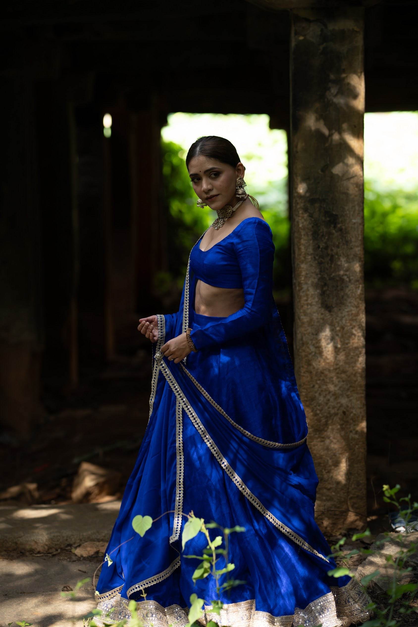 Royal Blue Lehenga - That Gal
