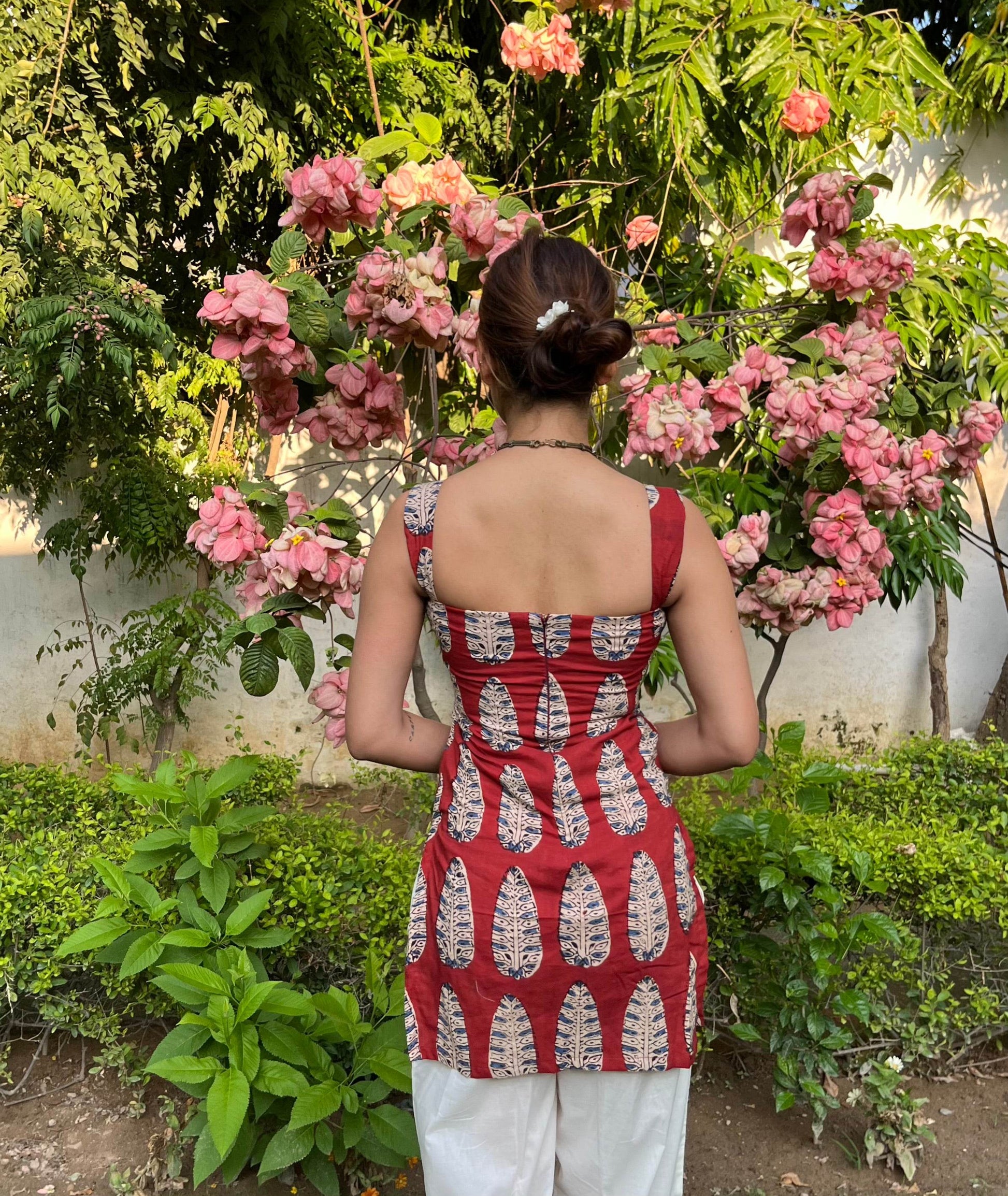 Anshika Bagru Print Padded Kurti - That Gal