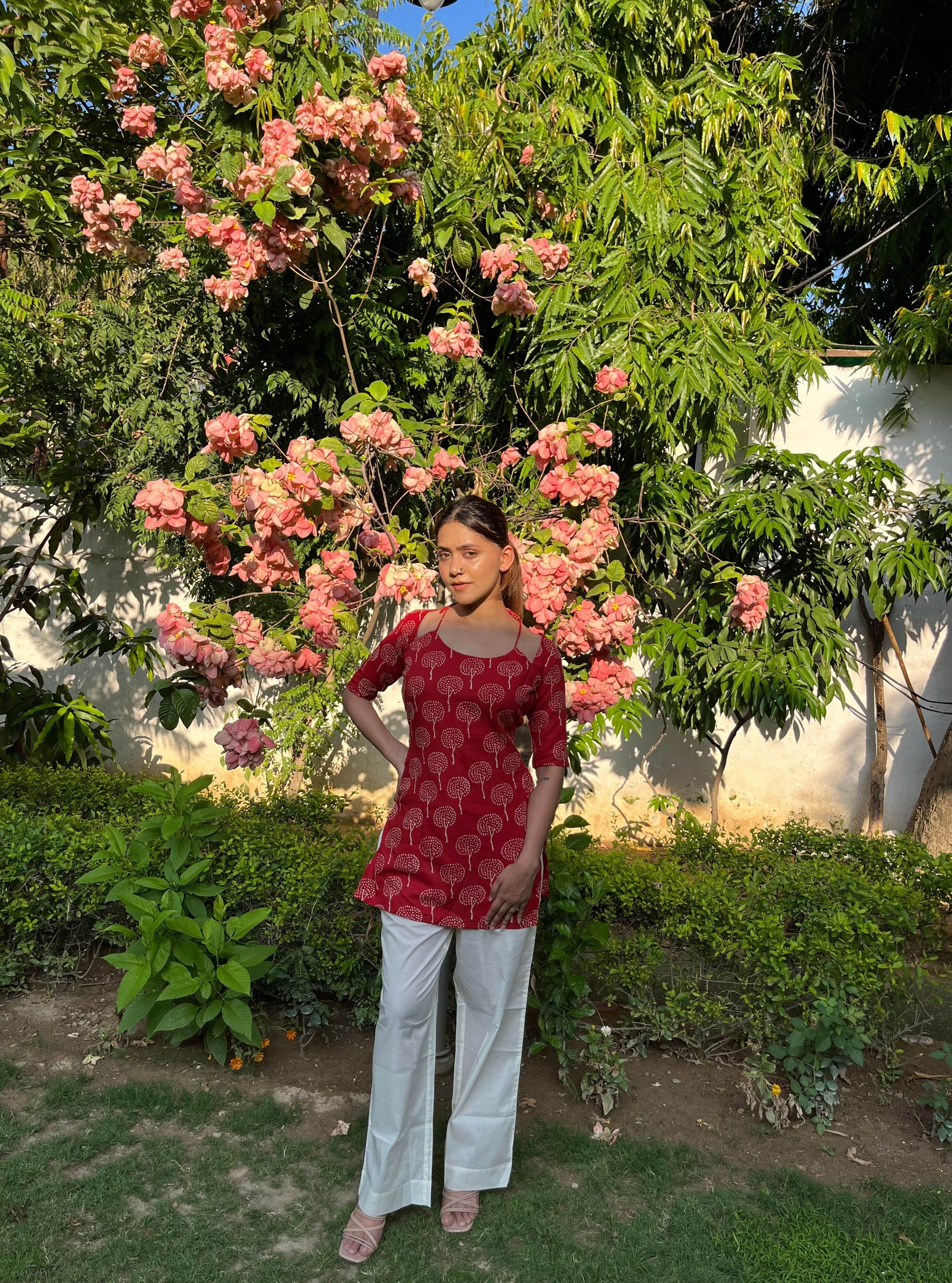 Miraya Rust Red Kurti - That Gal