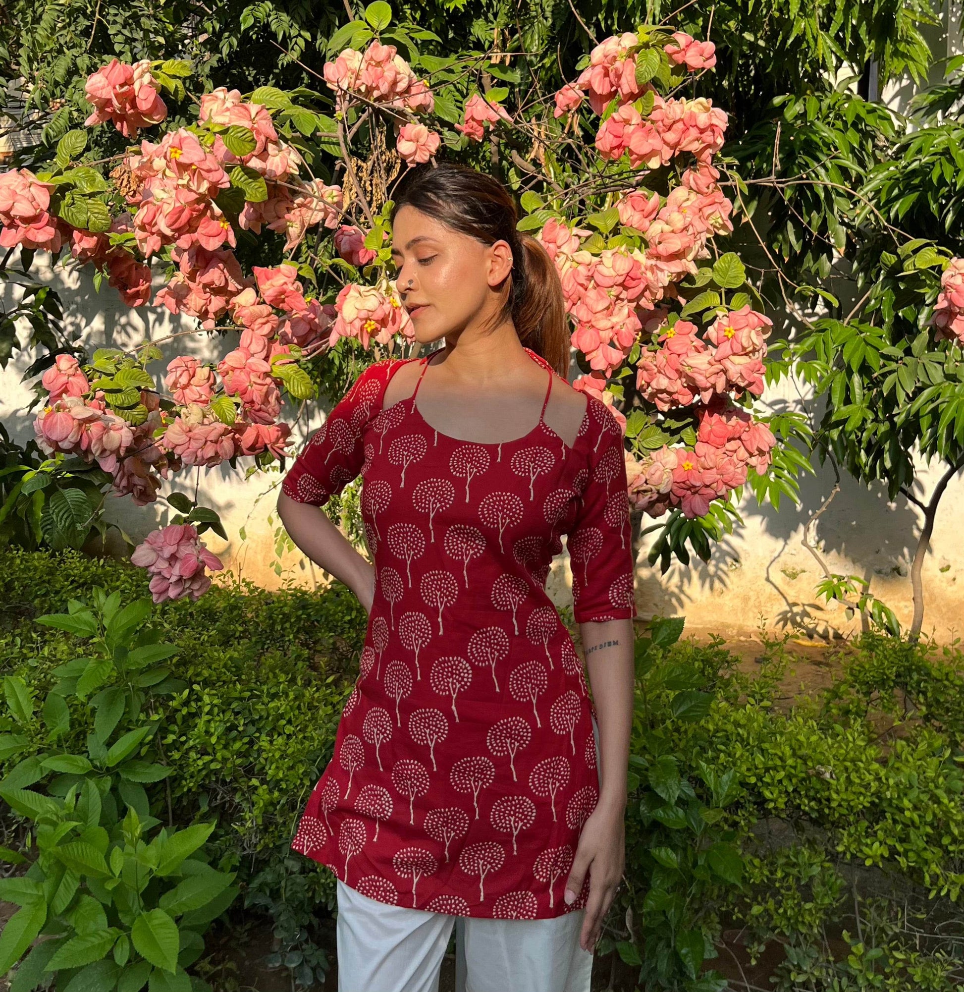 Miraya Rust Red Kurti - That Gal