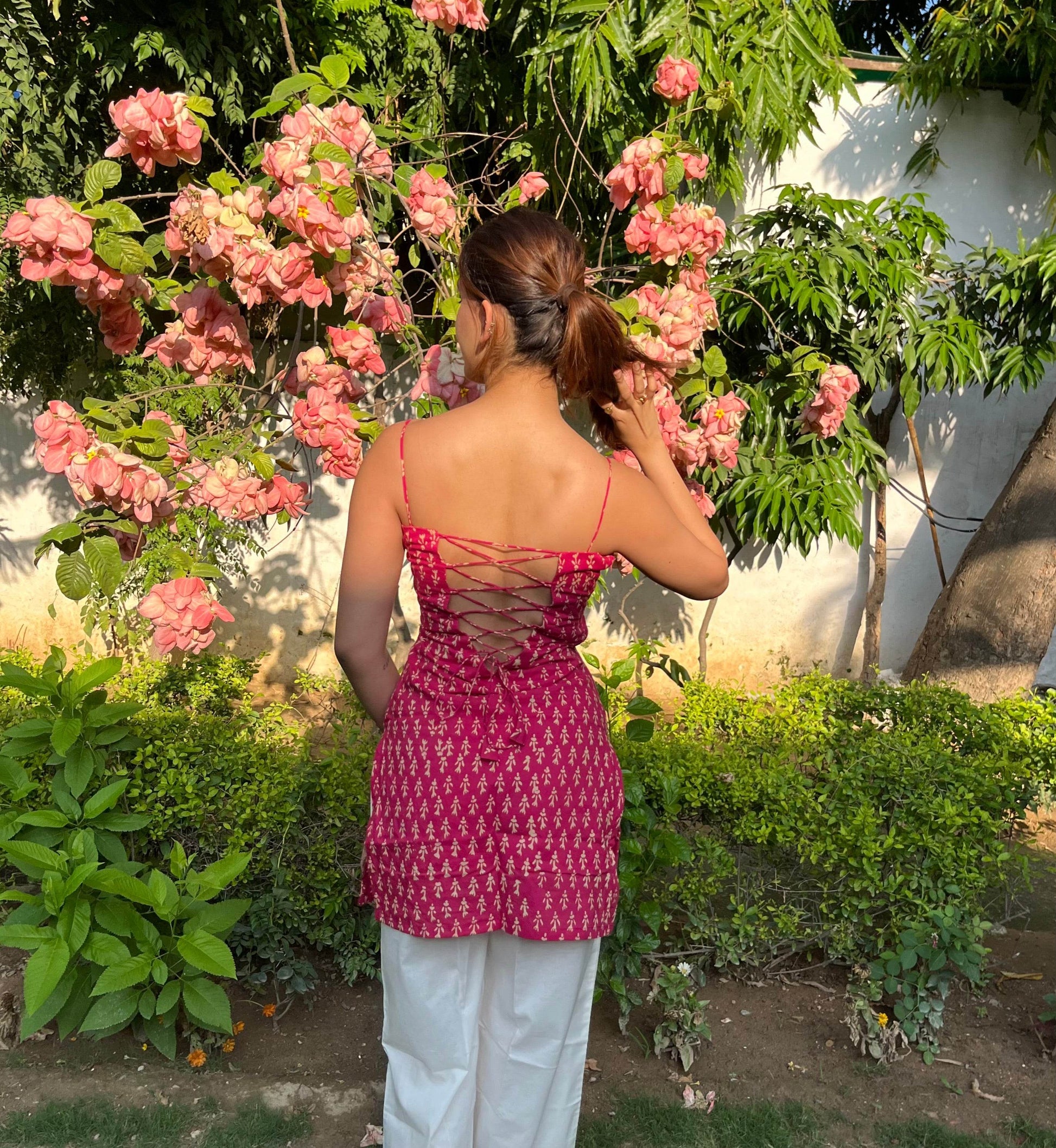 Mehar Noodle Strap Corset Kurti - That Gal