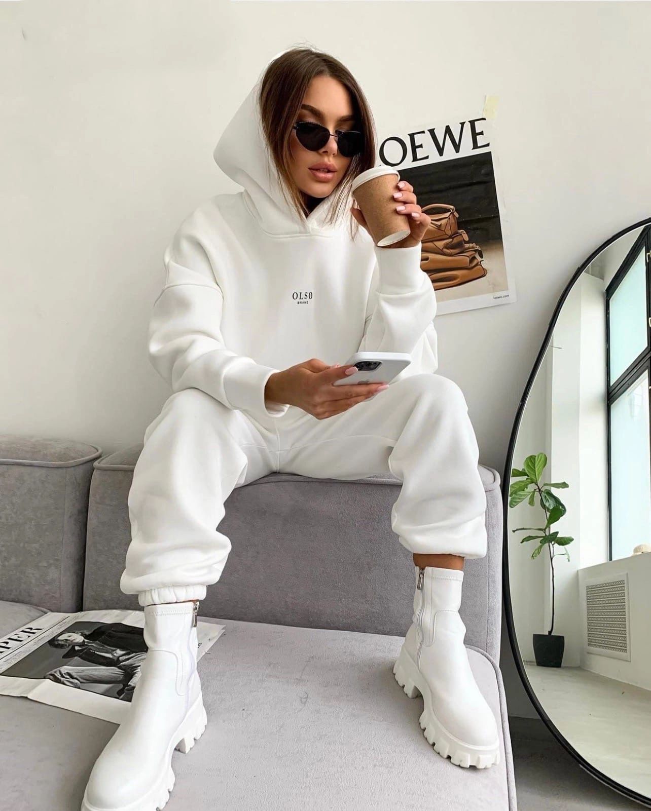 Knitted Hoodie + Joggers Set