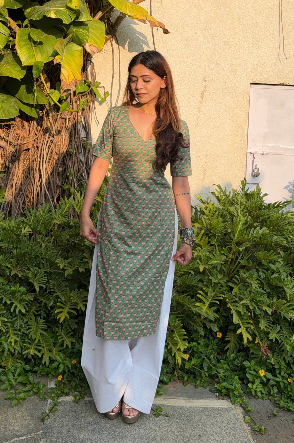 Reva Hand Block Printed Kurti