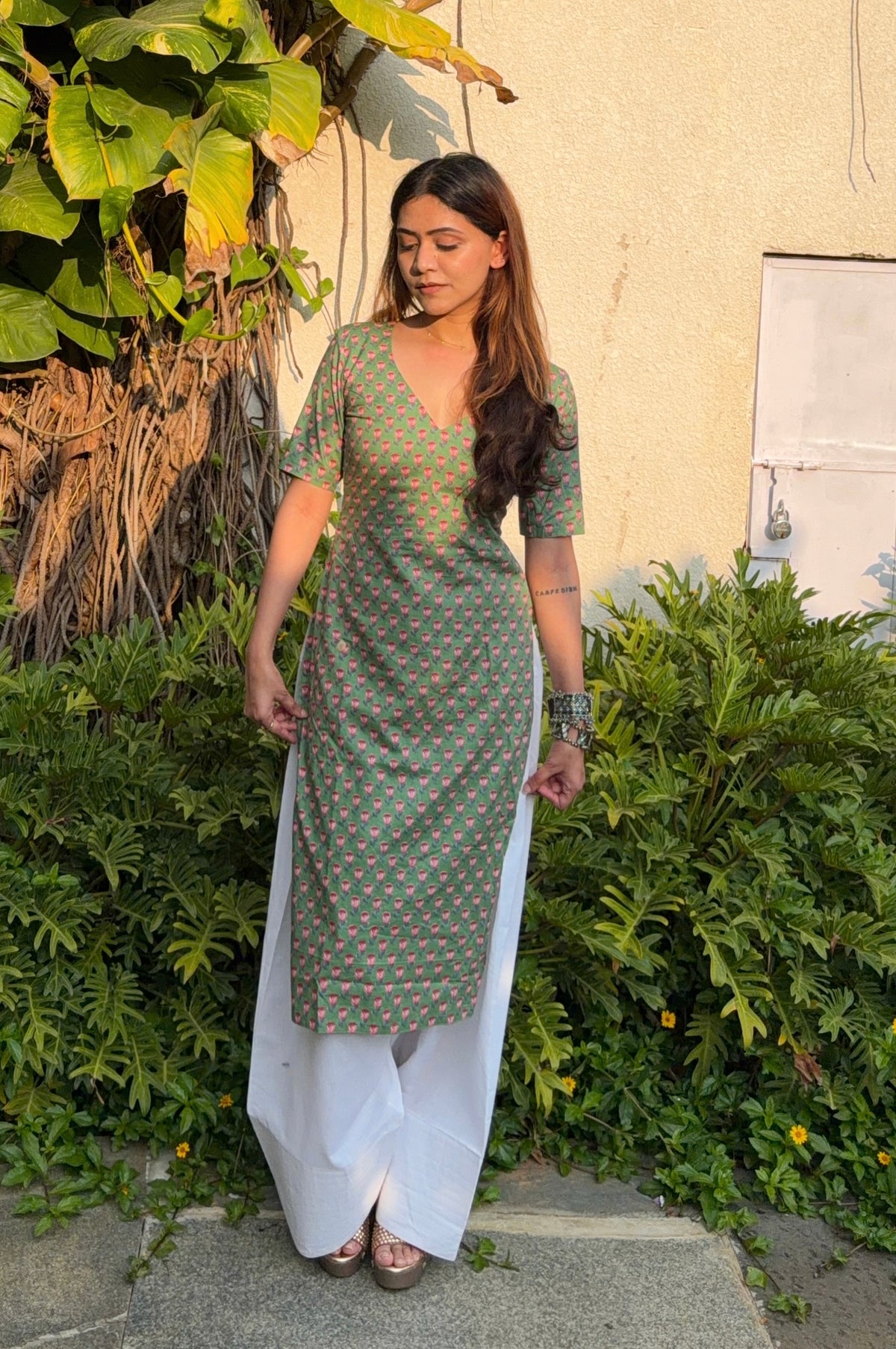 Reva Hand Block Printed Kurti