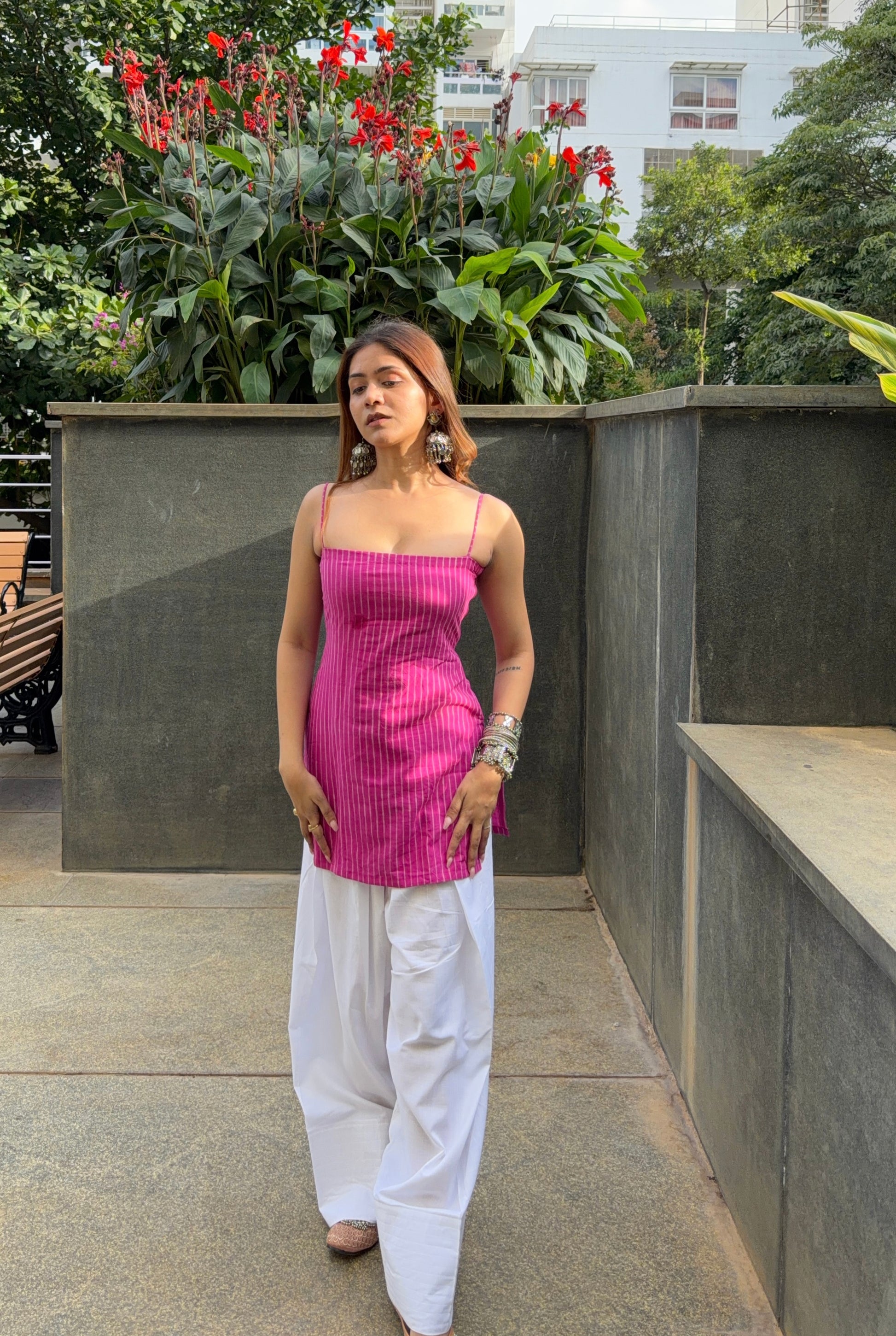 Ghazal Dabu Print Kurti