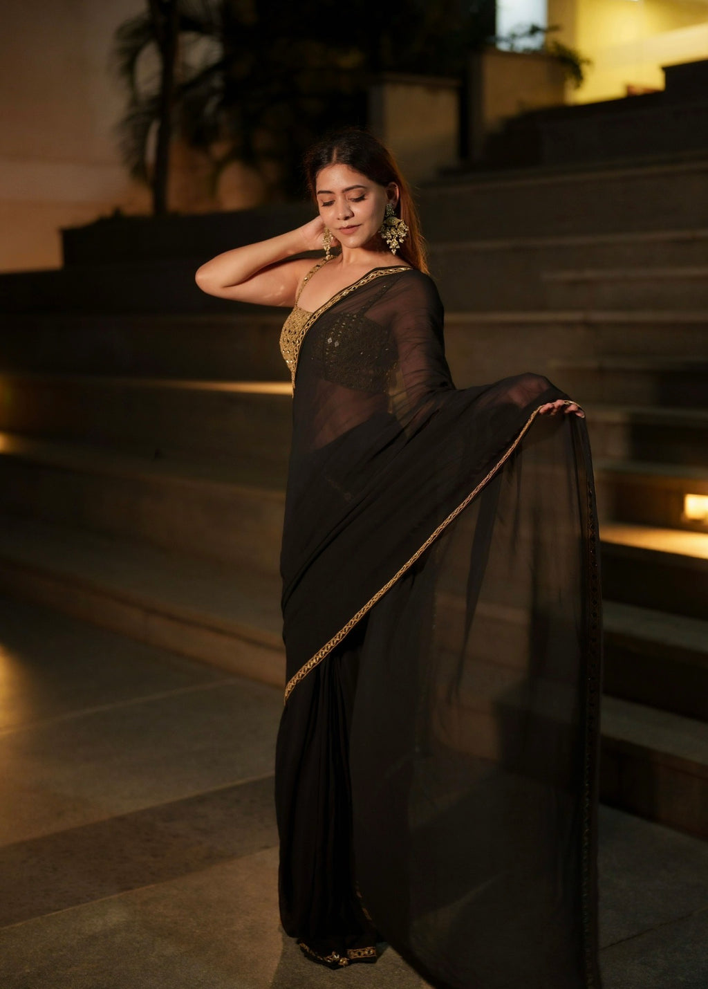 Jashn Hand Embroidered Saree