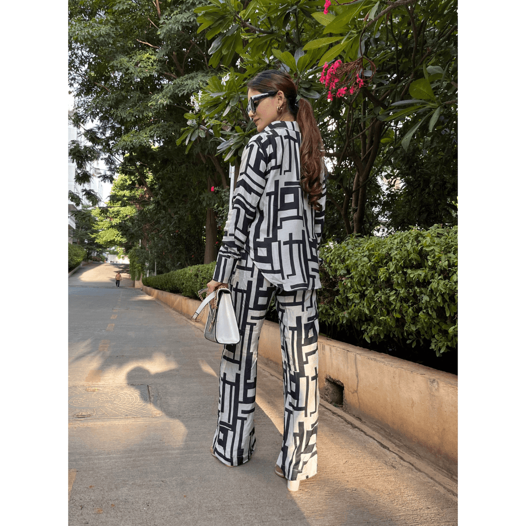 White & Black Coord Set - That Gal