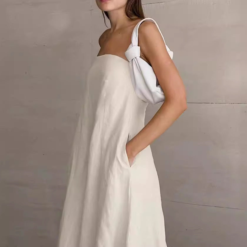 Sharon Cotton Linen Tube Dress