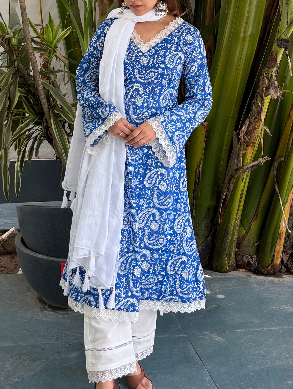Sukoon Suit Set - Hand Block Printed
