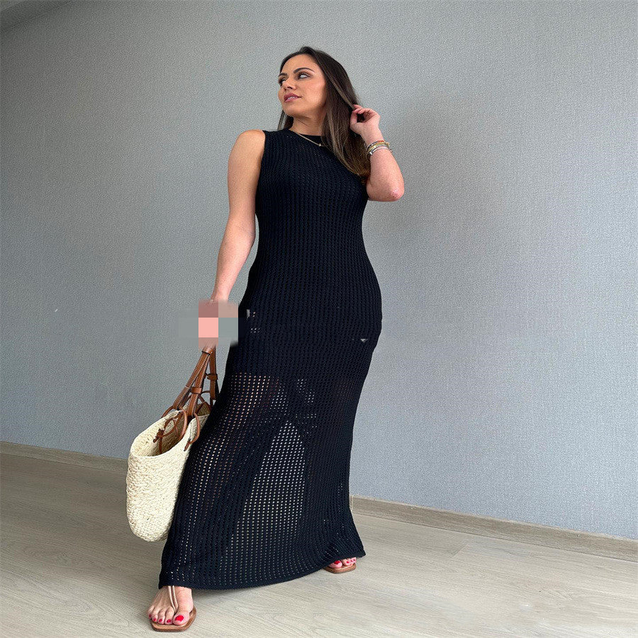 Women's Spring And Summer Beach Knitted Dress