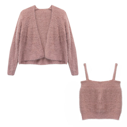 2-Piece Top & Cardigan Set