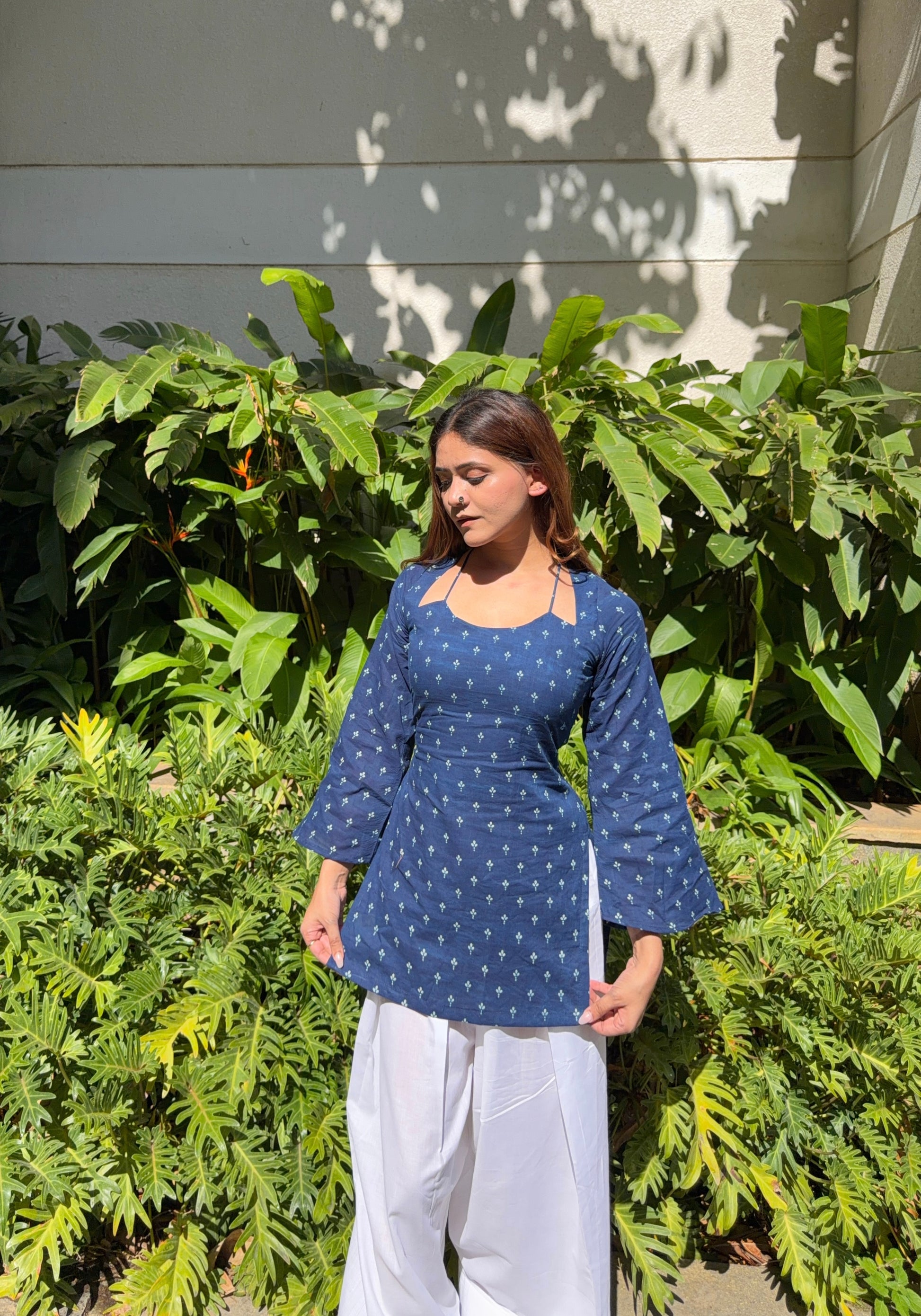 Sahiba Corset Kurti - Indigo