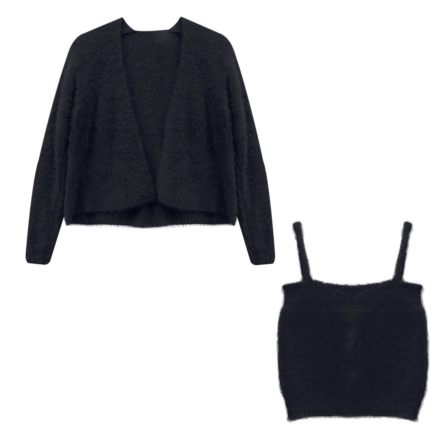 2-Piece Top & Cardigan Set