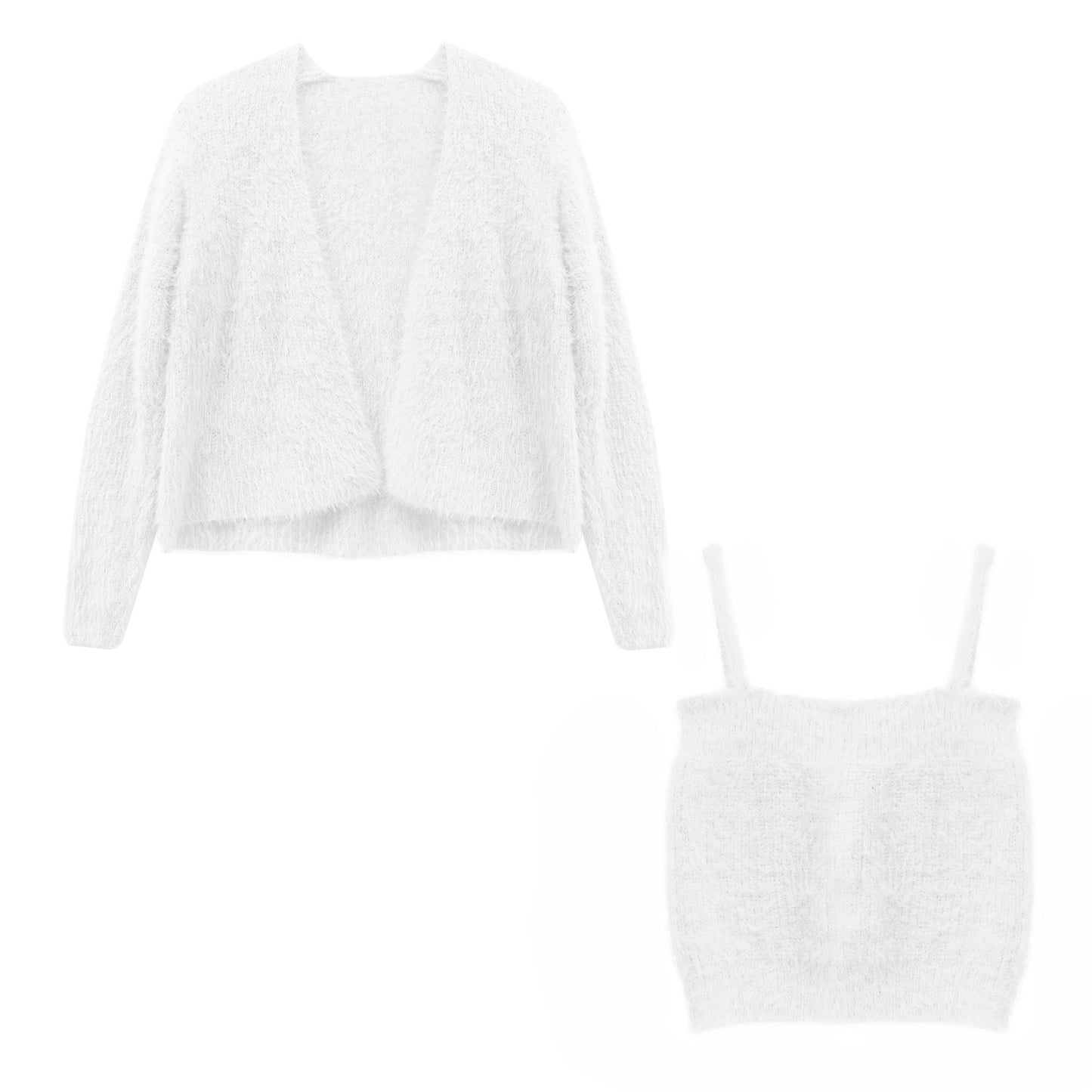 2-Piece Top & Cardigan Set