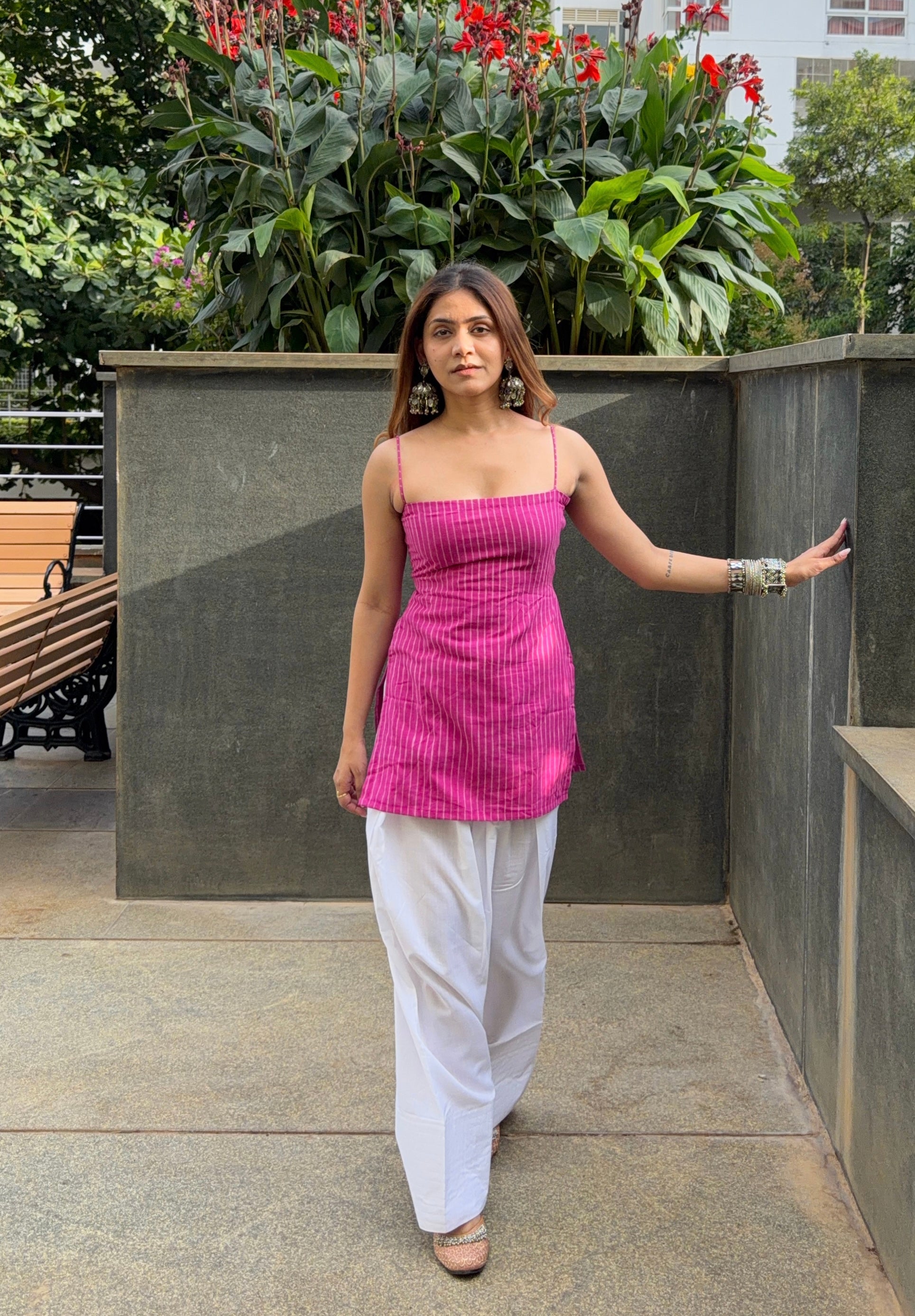 Ghazal Dabu Print Kurti