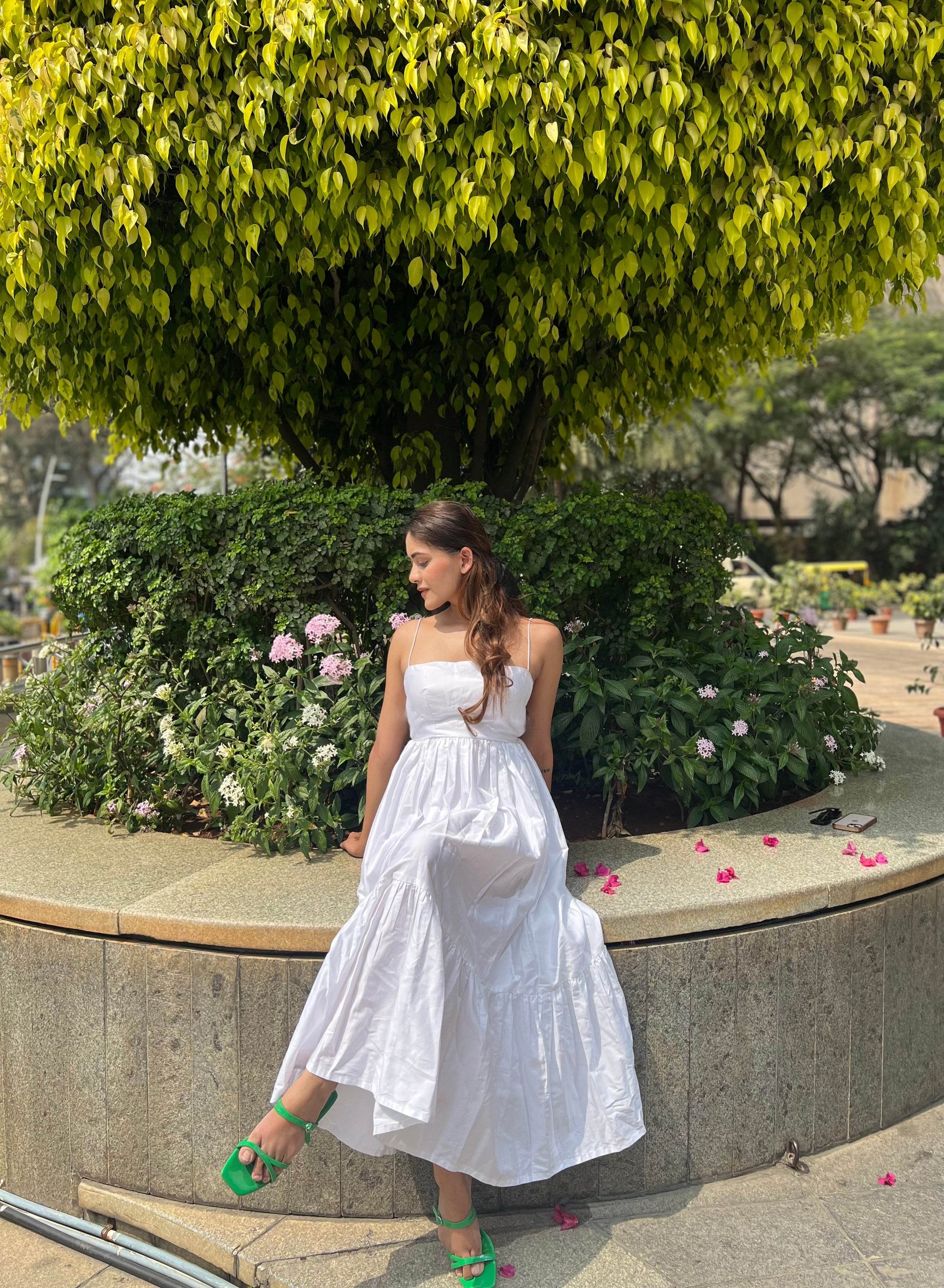 Vanilla Pure Cotton Maxi Dress - That Gal