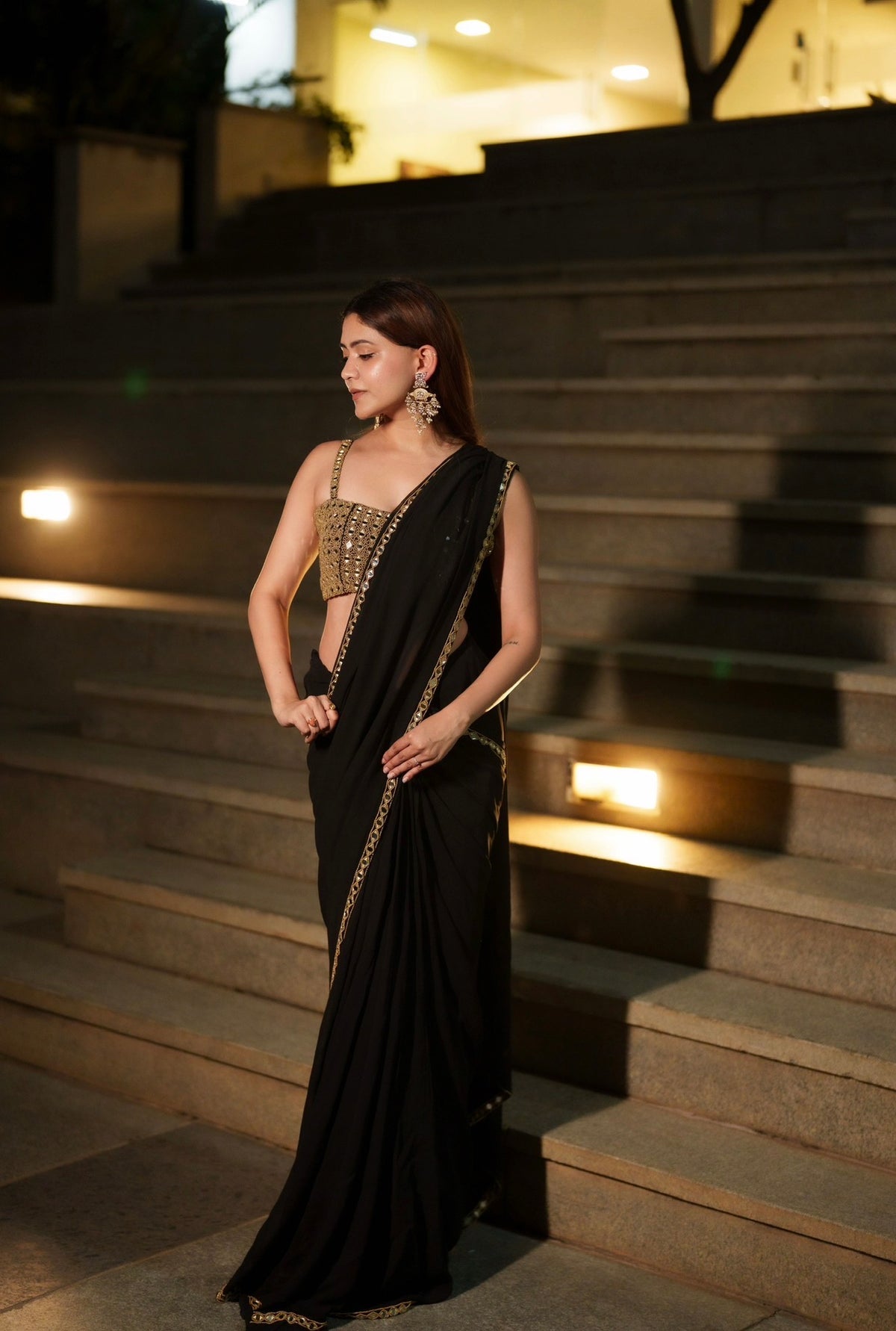 Jashn Hand Embroidered Saree